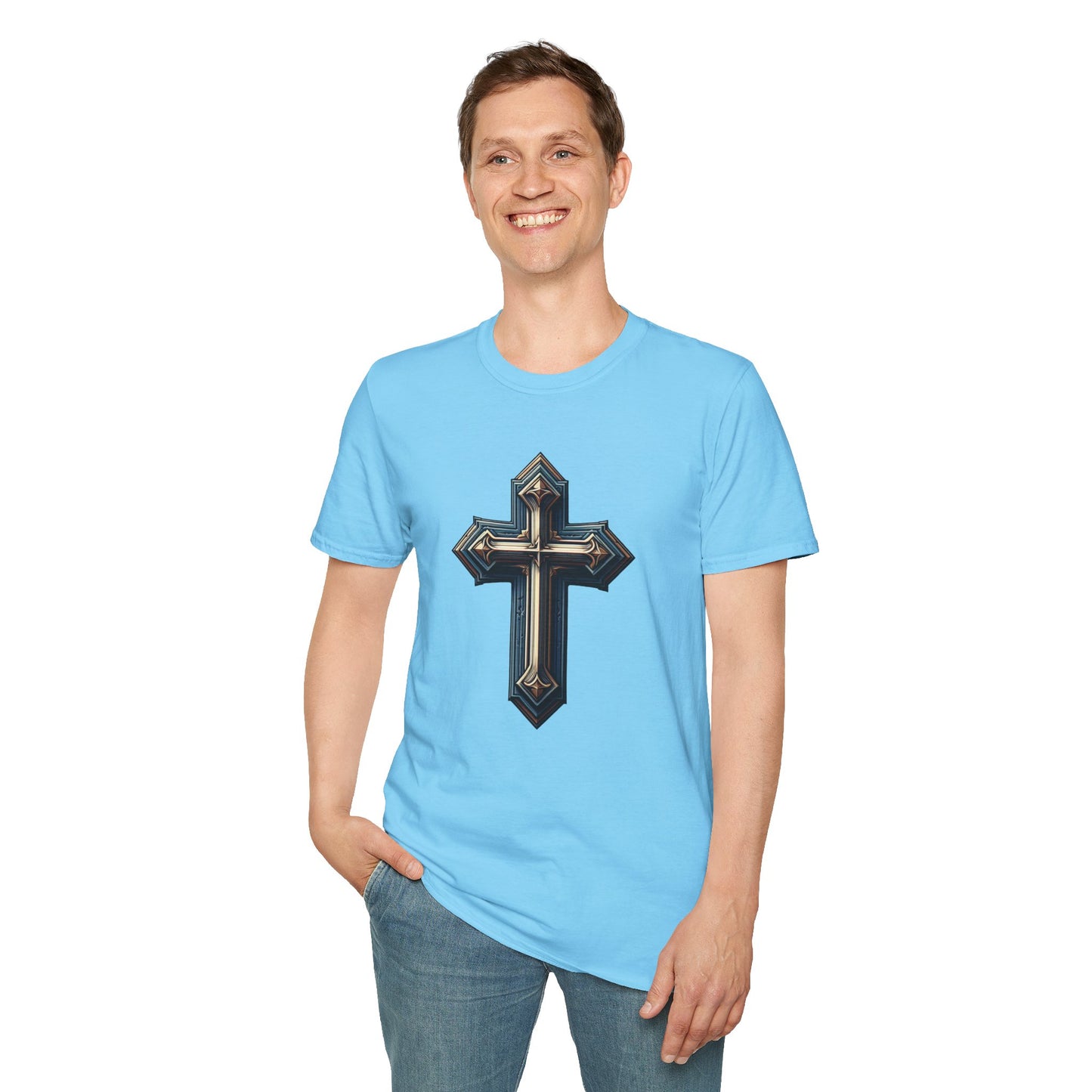 Christian cross T-Shirt | Unisex Softstyle - Biblical Prints