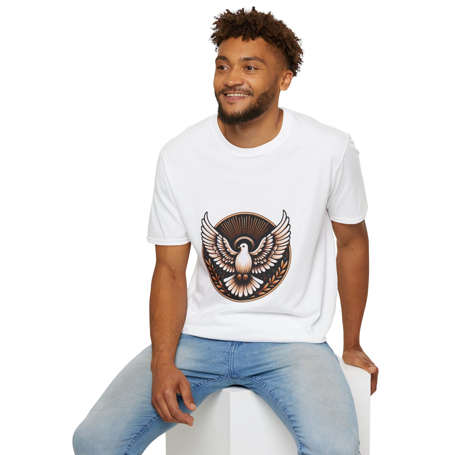 Holy Spirit Dove T-Shirt | Unisex Softstyle - Biblical Prints