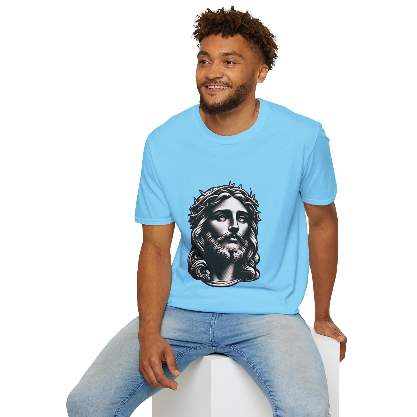 Jesus Christ Figure T-Shirt | Unisex Softstyle - Biblical Prints