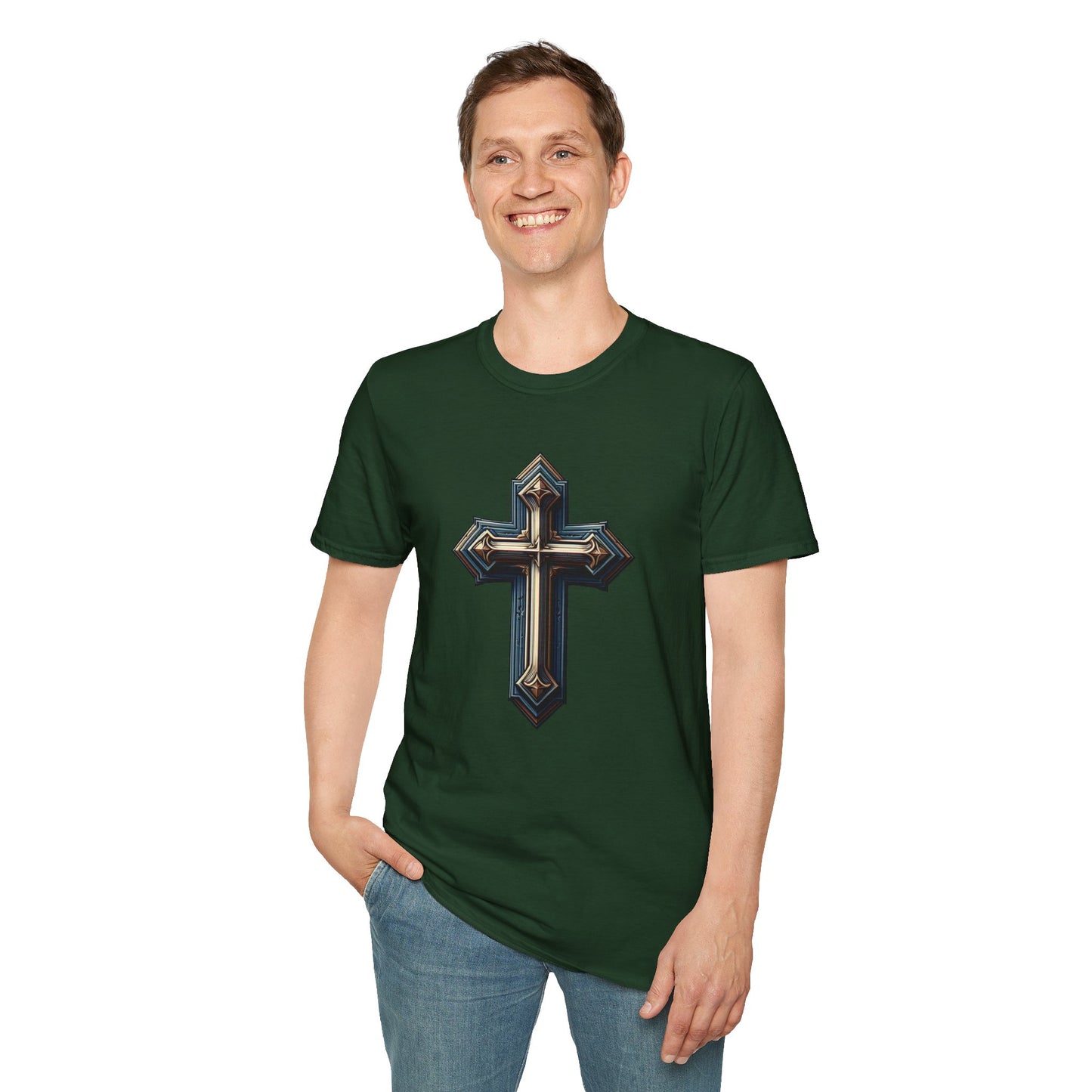 Christian cross T-Shirt | Unisex Softstyle - Biblical Prints