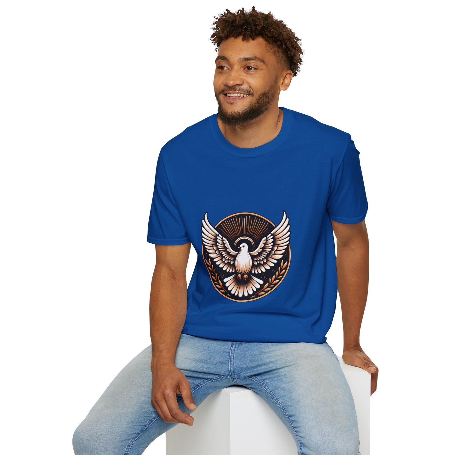 Holy Spirit Dove T-Shirt | Unisex Softstyle - Biblical Prints