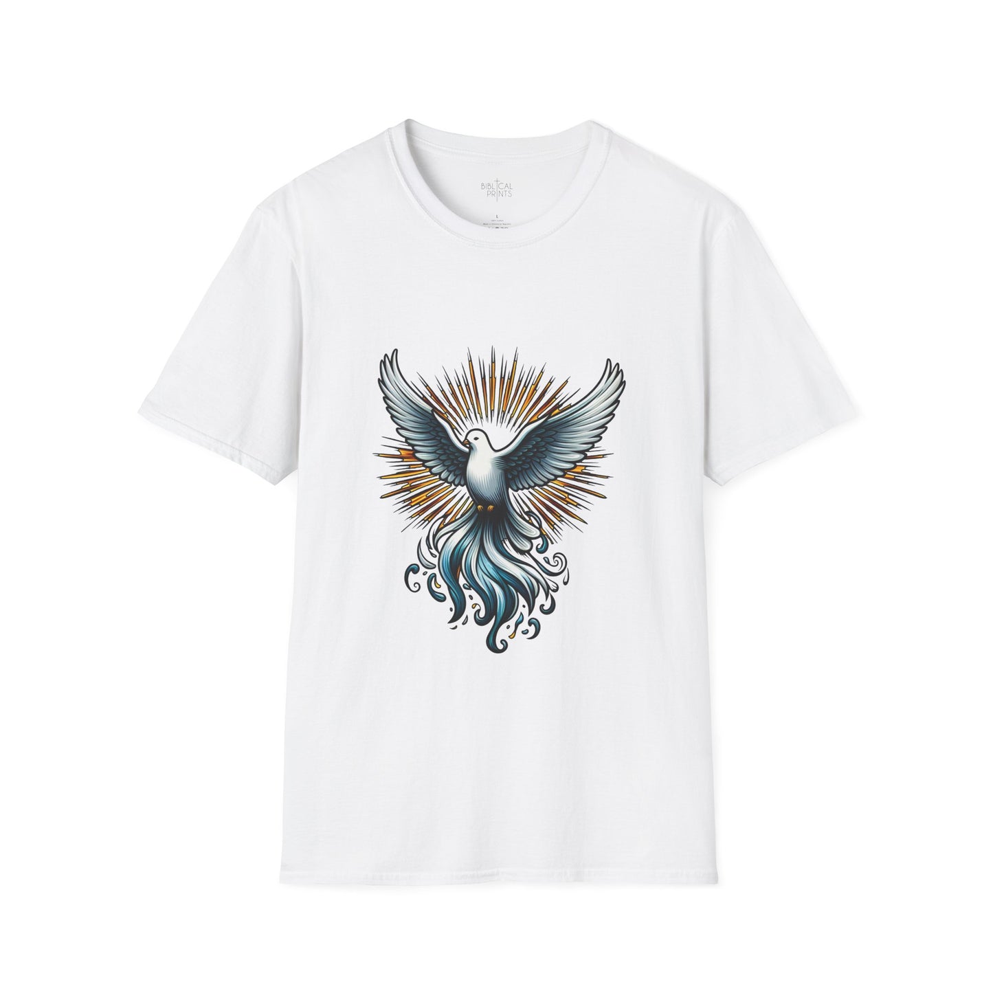 Holy Spirit Dove T-Shirt | Unisex Softstyle - Biblical Prints