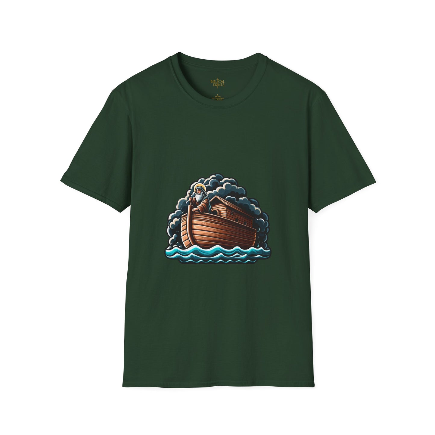 Noah and the Ark T-Shirt | Unisex Softstyle - Biblical Prints