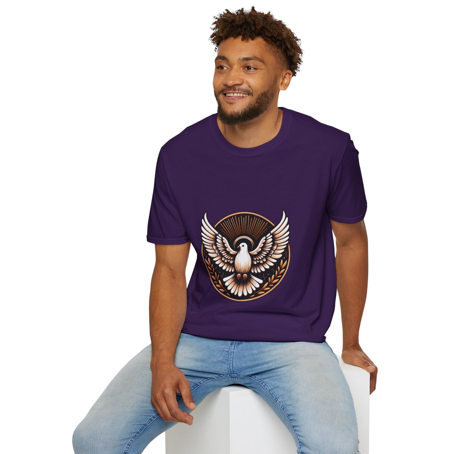 Holy Spirit Dove T-Shirt | Unisex Softstyle - Biblical Prints