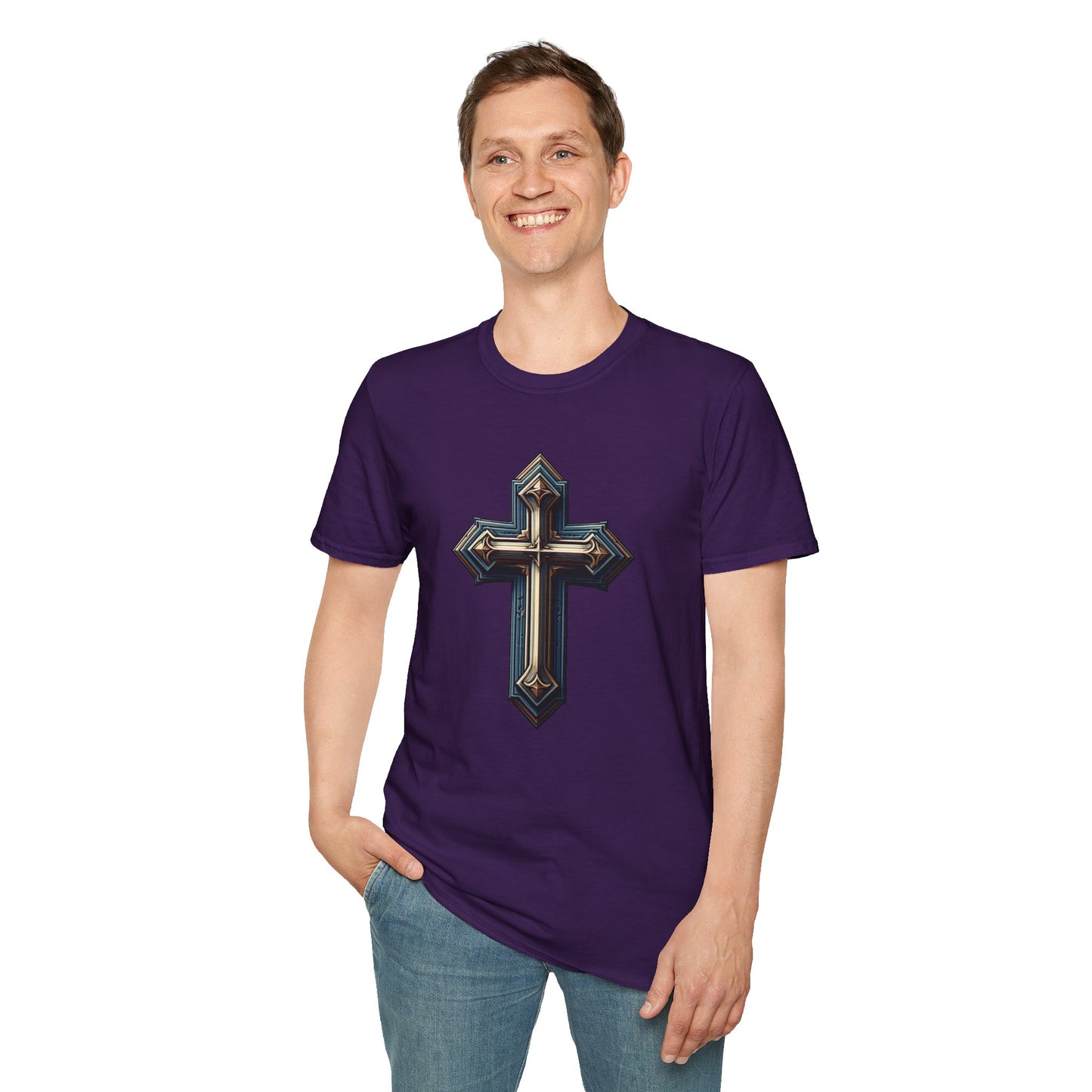 Christian cross T-Shirt | Unisex Softstyle - Biblical Prints