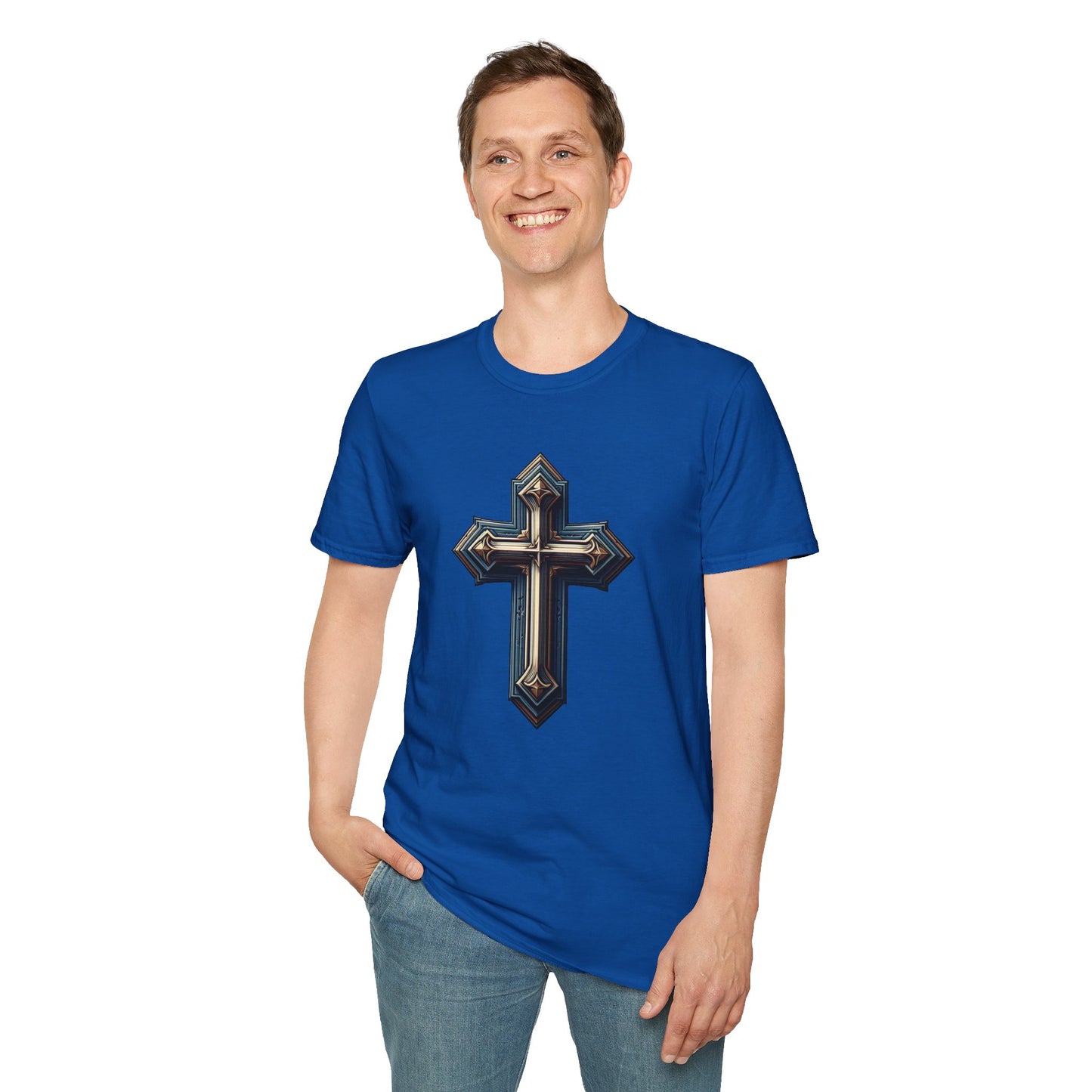 Christian cross T-Shirt | Unisex Softstyle - Biblical Prints