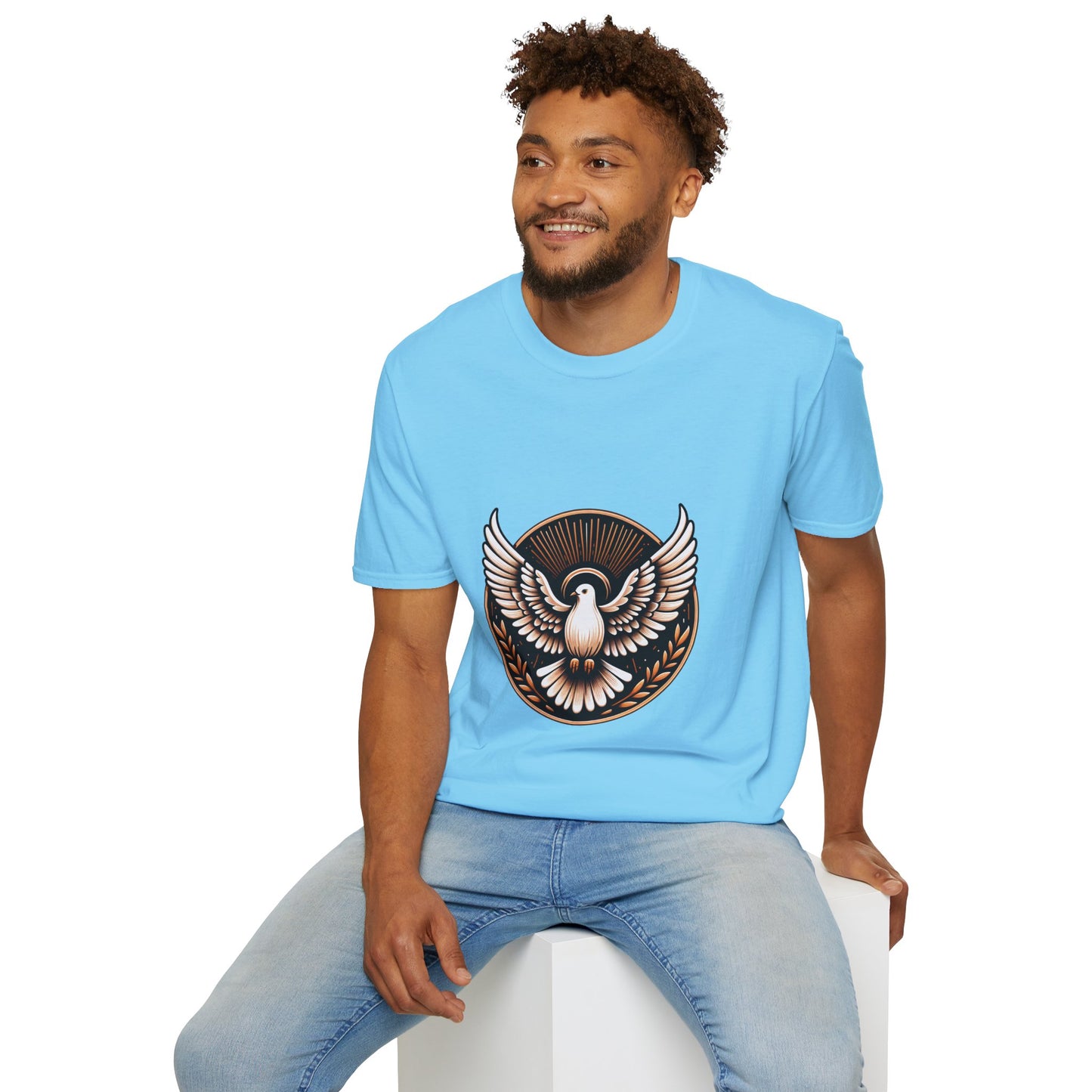 Holy Spirit Dove T-Shirt | Unisex Softstyle - Biblical Prints