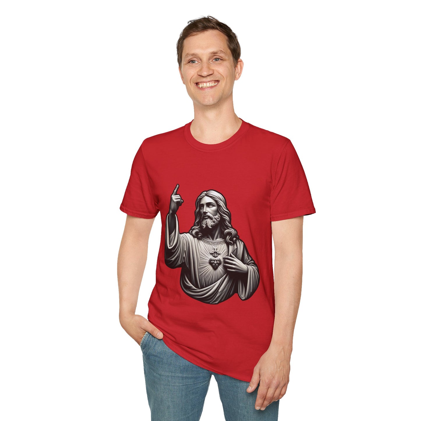Jesus Christ Figure T-Shirt | Unisex Softstyle - Biblical Prints