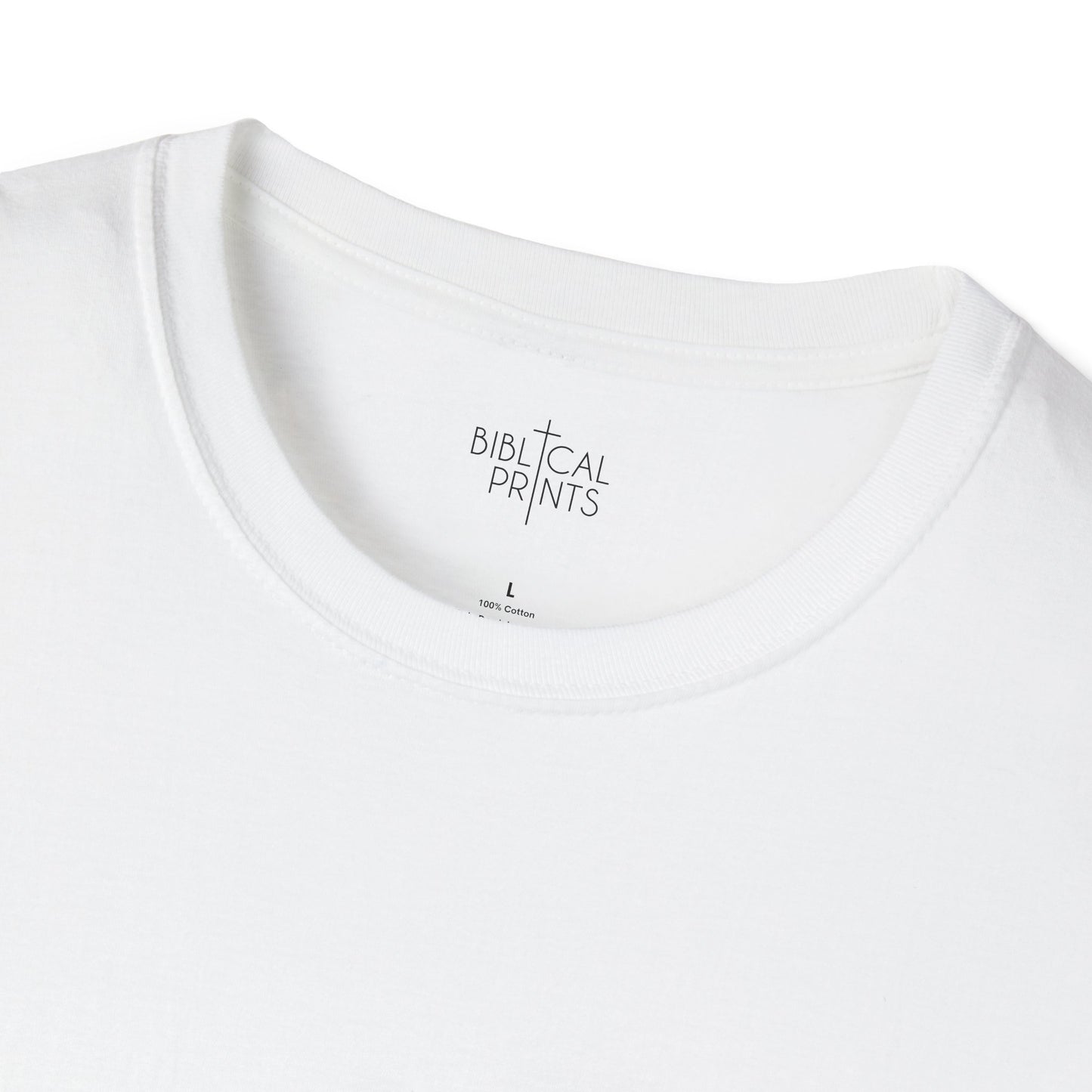 God pets a Dog T-Shirt | Unisex Softstyle - Biblical Prints
