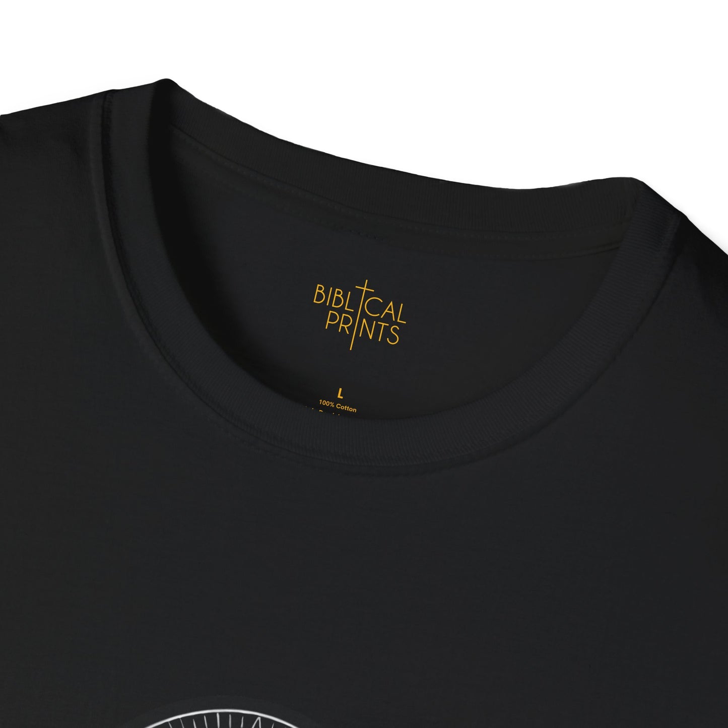 Holy Mary Black and White T-Shirt | Unisex Softstyle - Biblical Prints