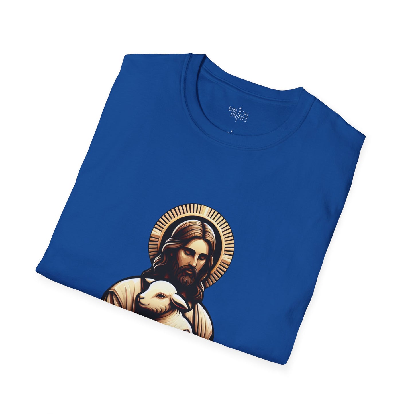 Jesus Christ and the Lamb T-Shirt | Unisex Softstyle - Biblical Prints