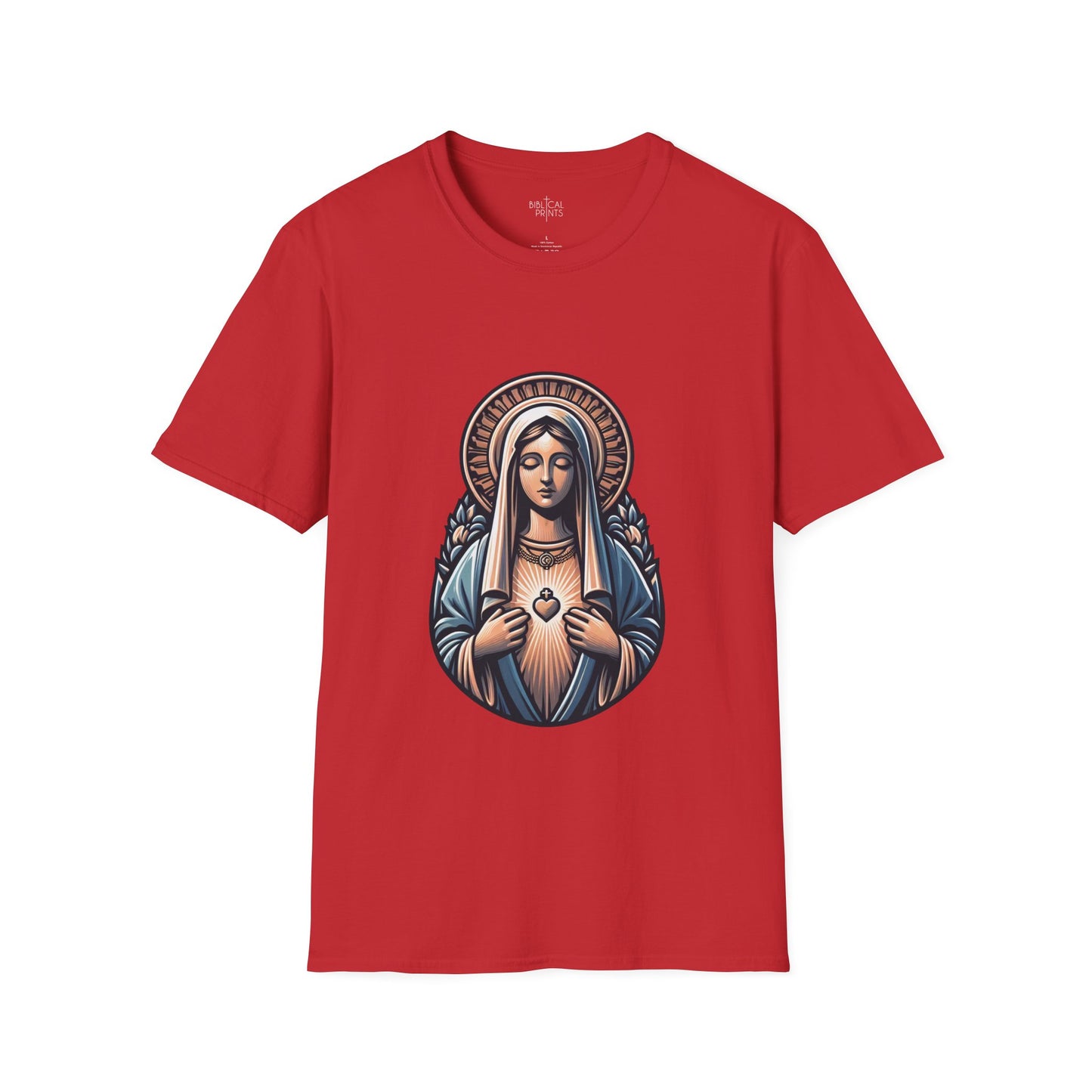 Holy Mary T-Shirt | Unisex Softstyle - Biblical Prints