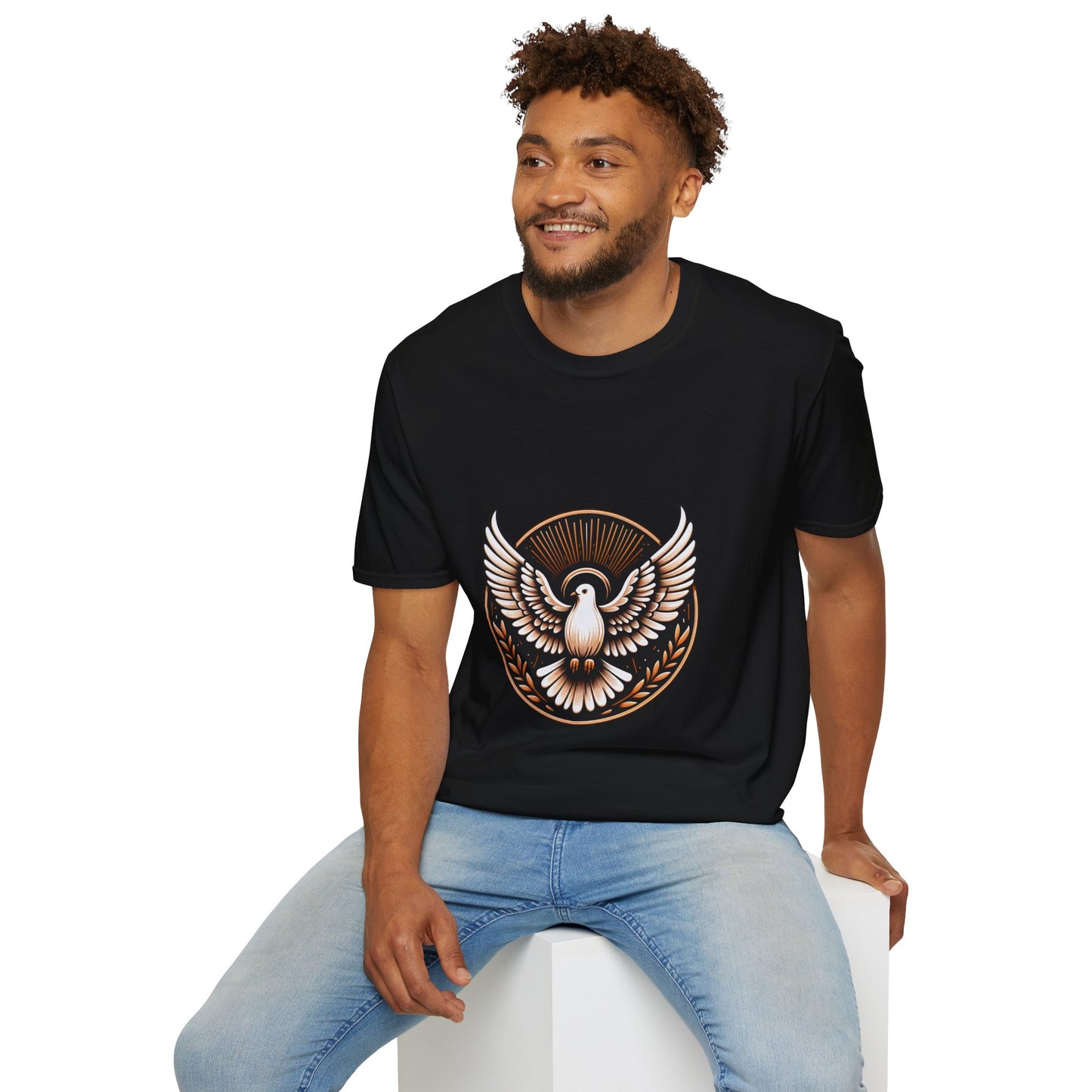 Holy Spirit Dove T-Shirt | Unisex Softstyle - Biblical Prints