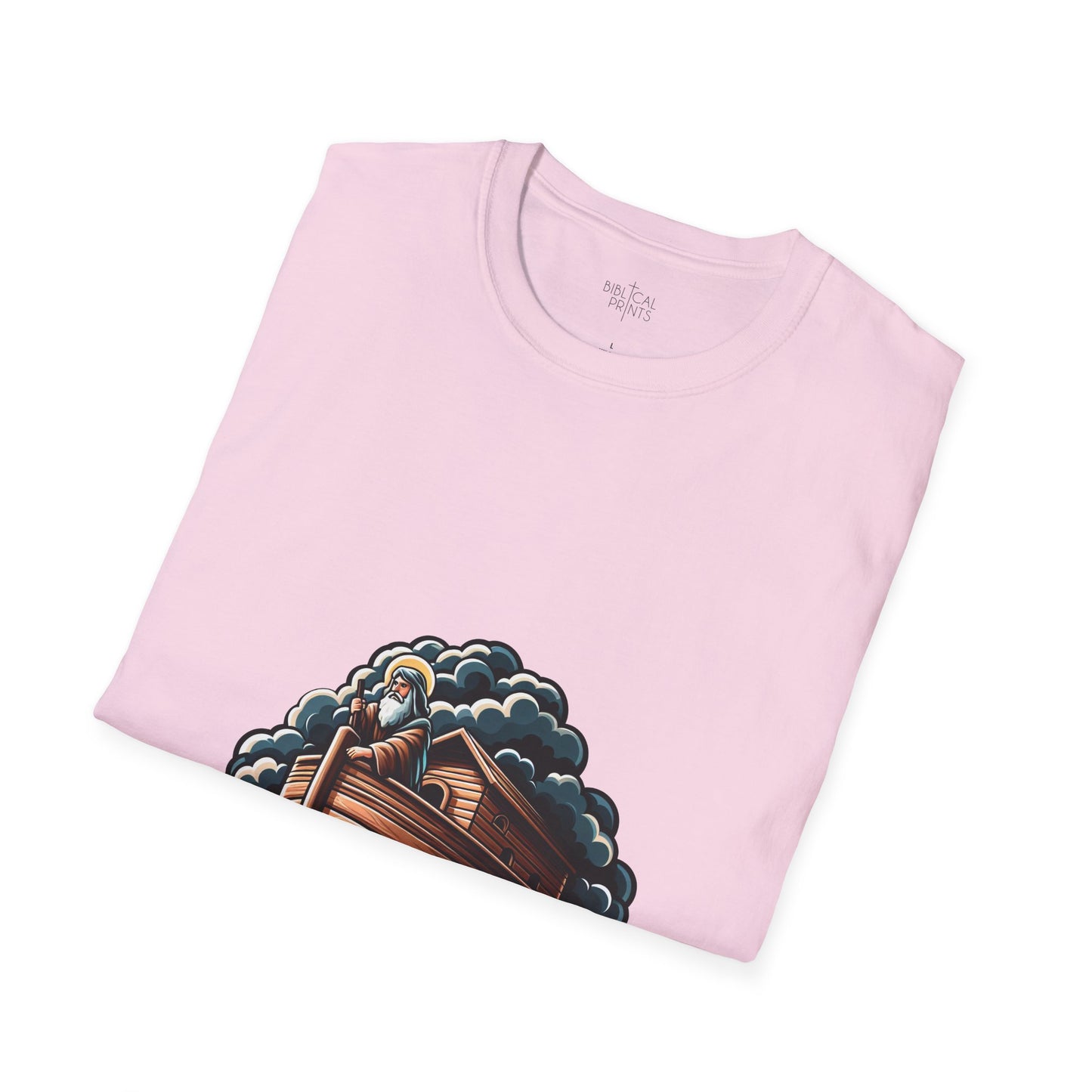 Noah and the Ark T-Shirt | Unisex Softstyle - Biblical Prints