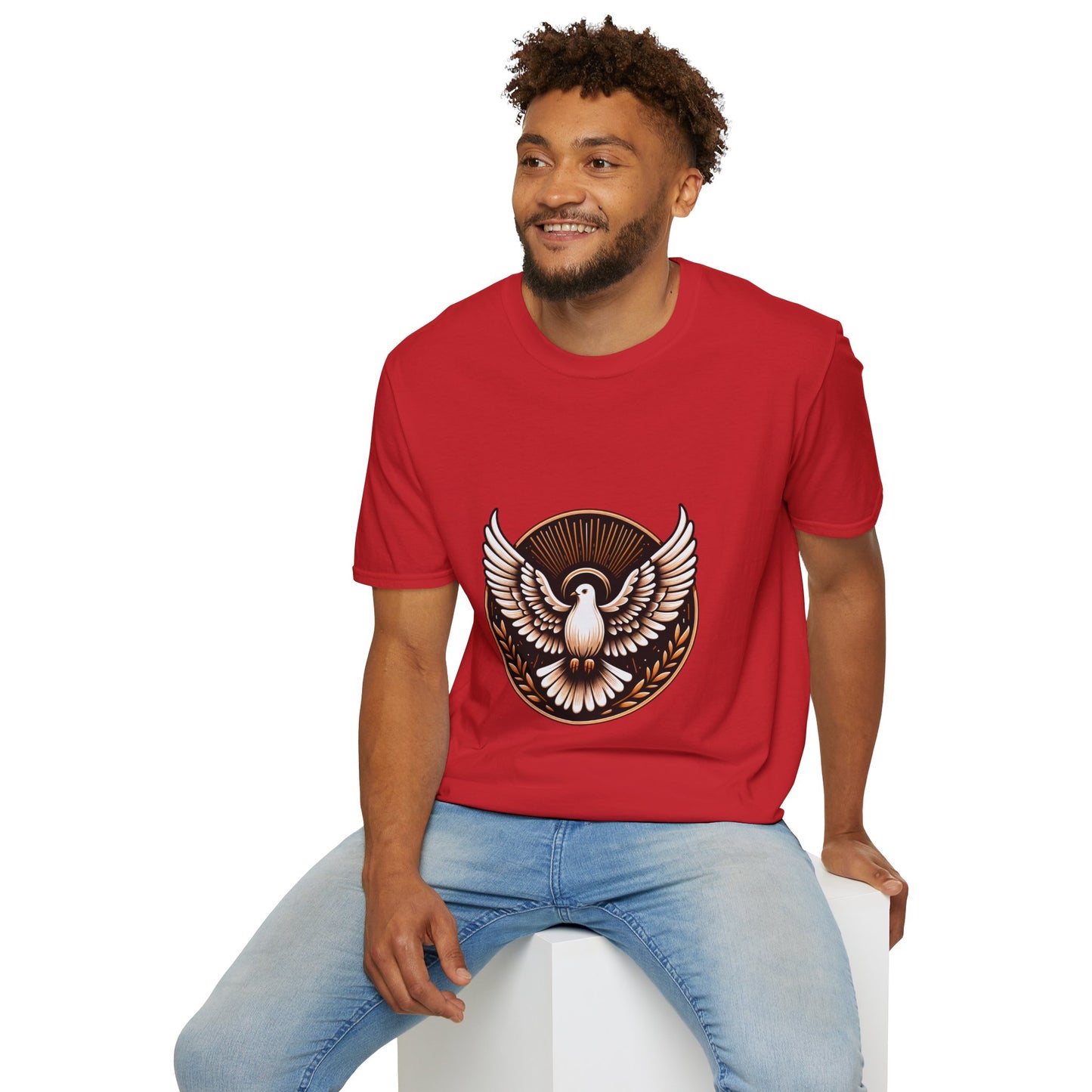 Holy Spirit Dove T-Shirt | Unisex Softstyle - Biblical Prints