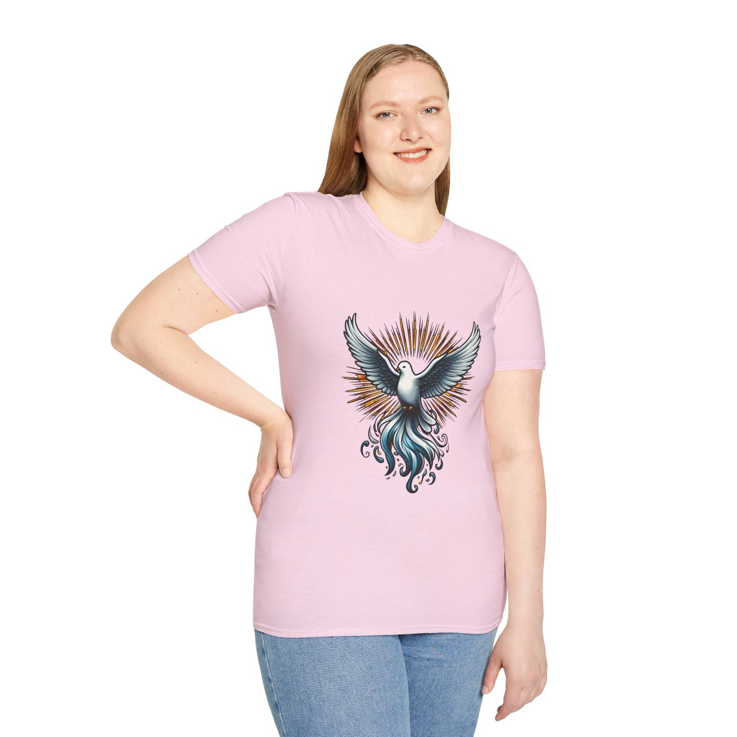 Holy Spirit Dove T-Shirt | Unisex Softstyle - Biblical Prints