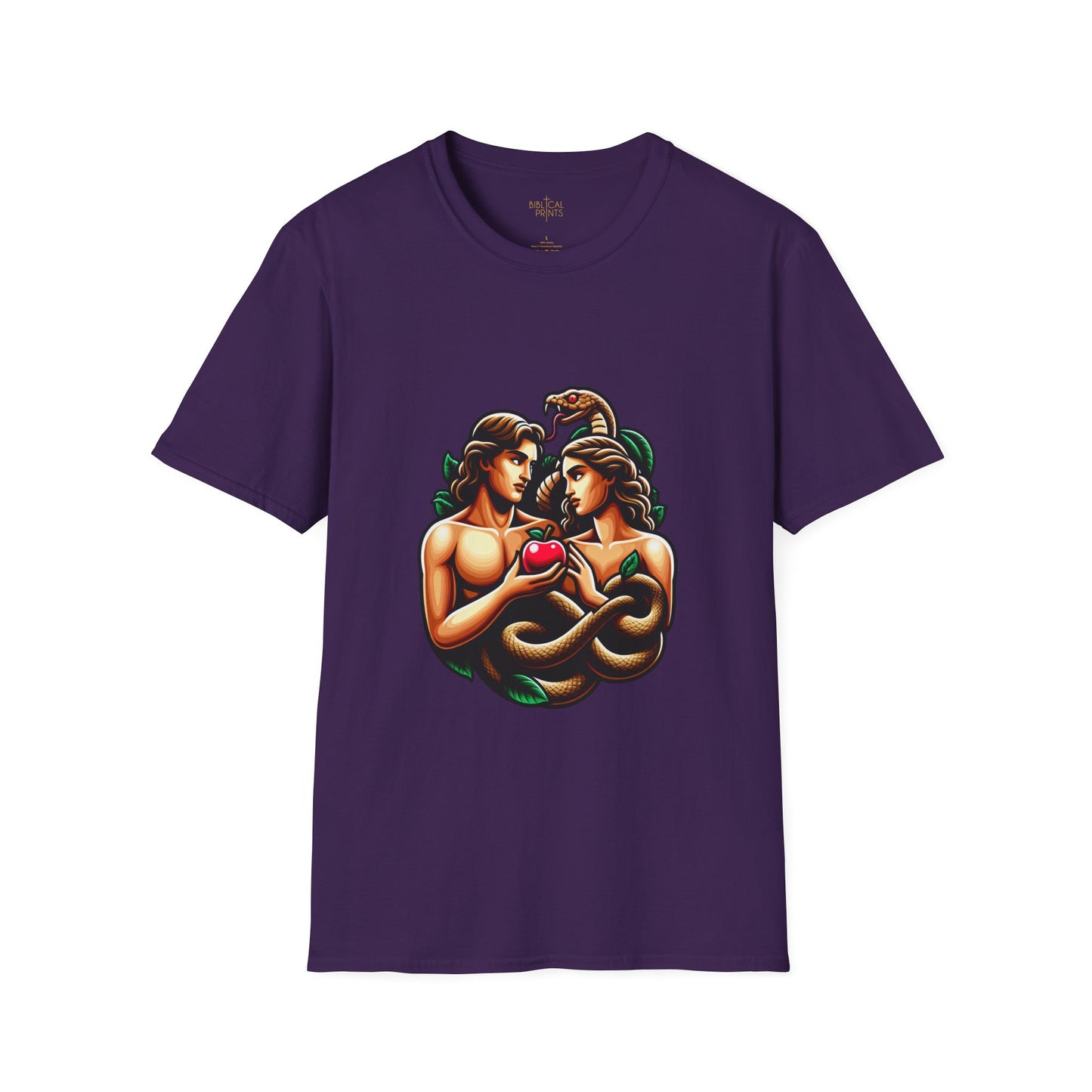 Adam and Eve next to the sin T-Shirt | Unisex Softstyle - Biblical Prints