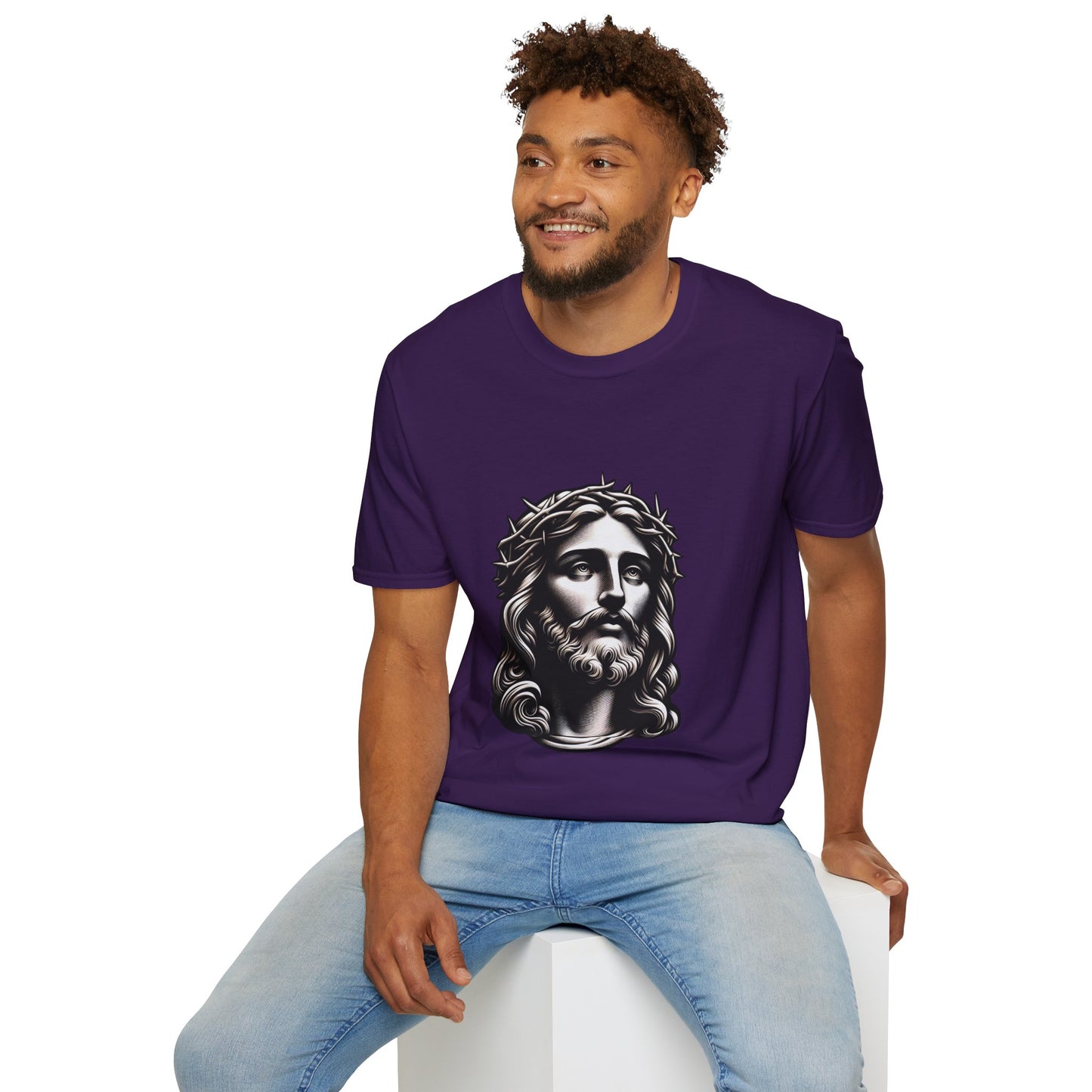 Jesus Christ Figure T-Shirt | Unisex Softstyle - Biblical Prints