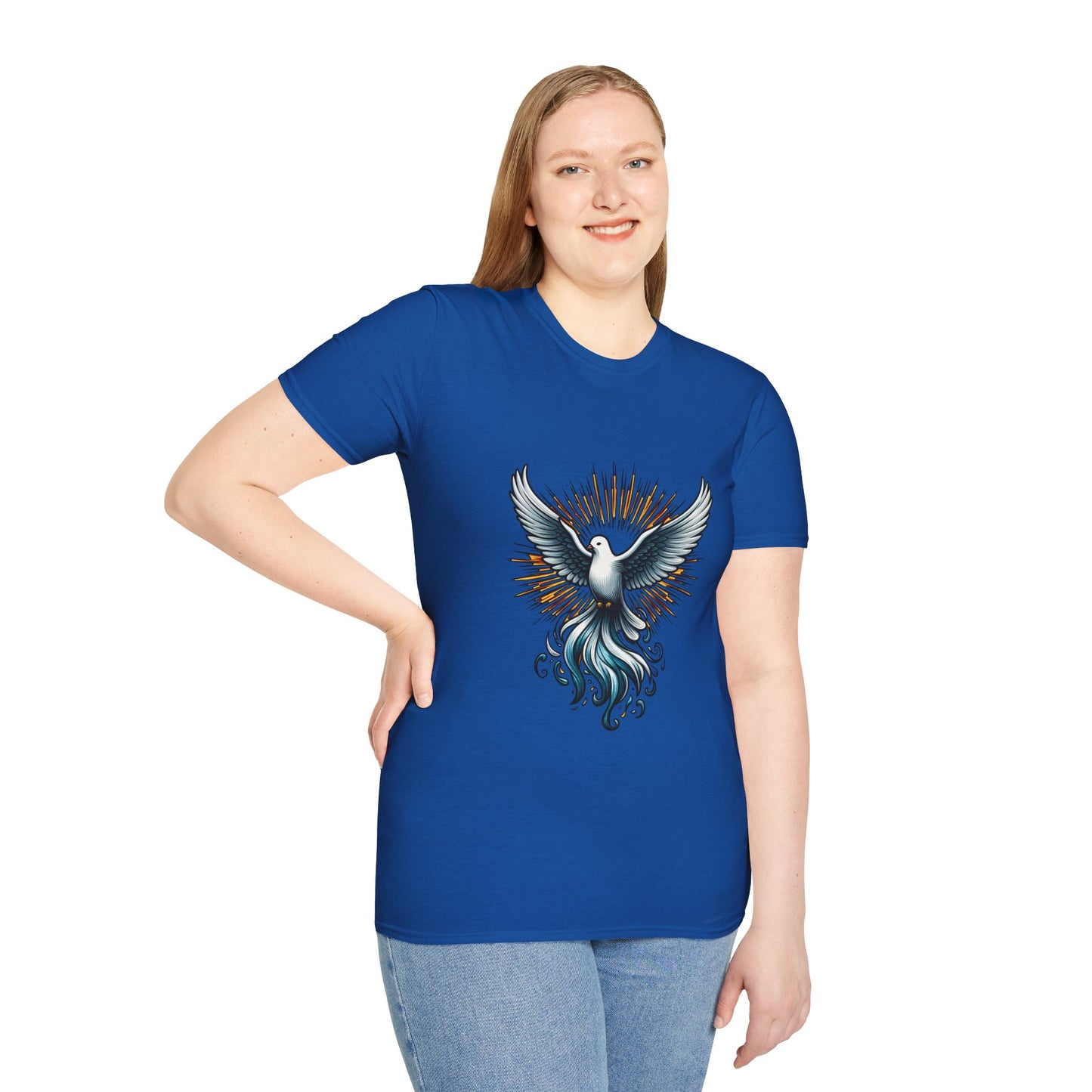 Holy Spirit Dove T-Shirt | Unisex Softstyle - Biblical Prints
