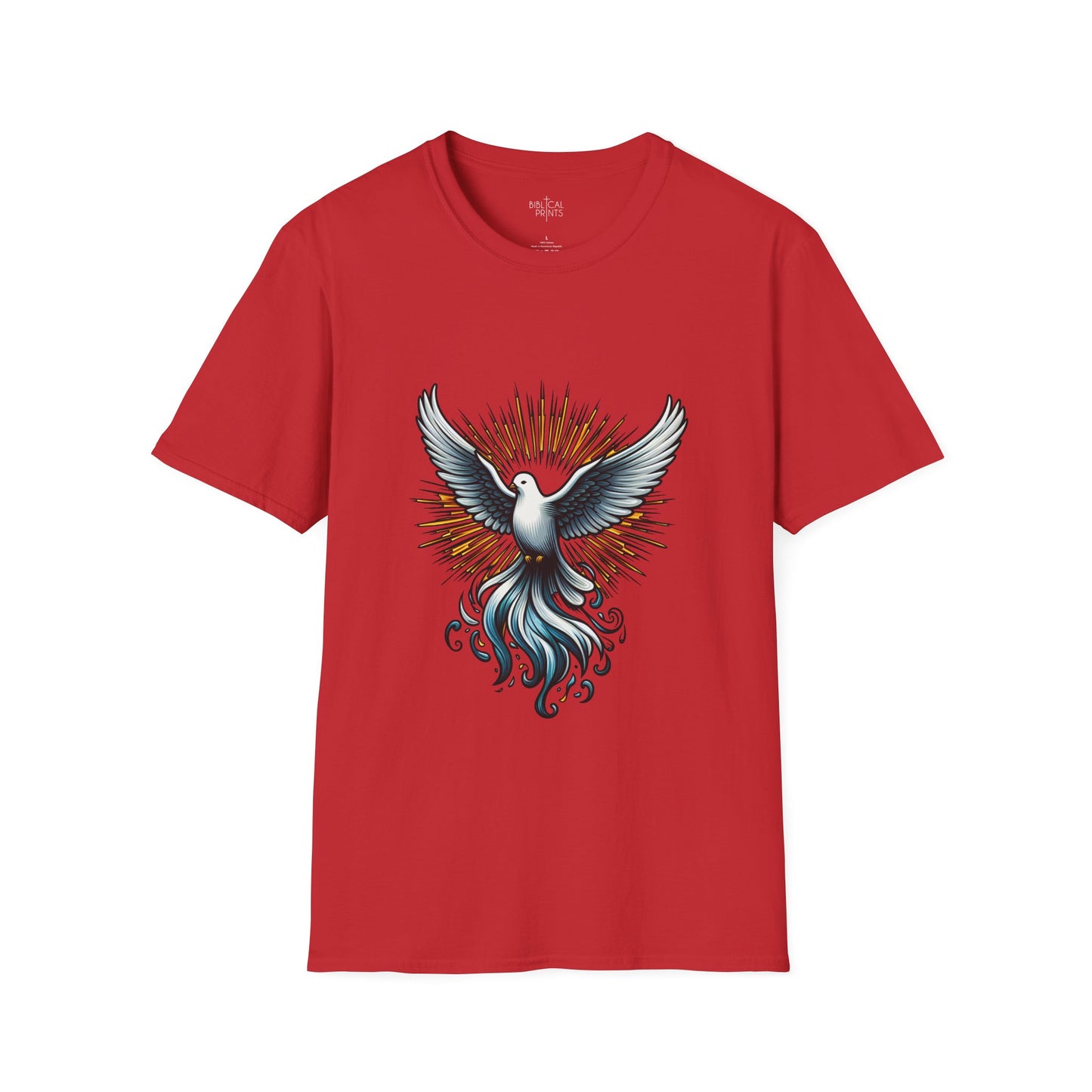 Holy Spirit Dove T-Shirt | Unisex Softstyle - Biblical Prints