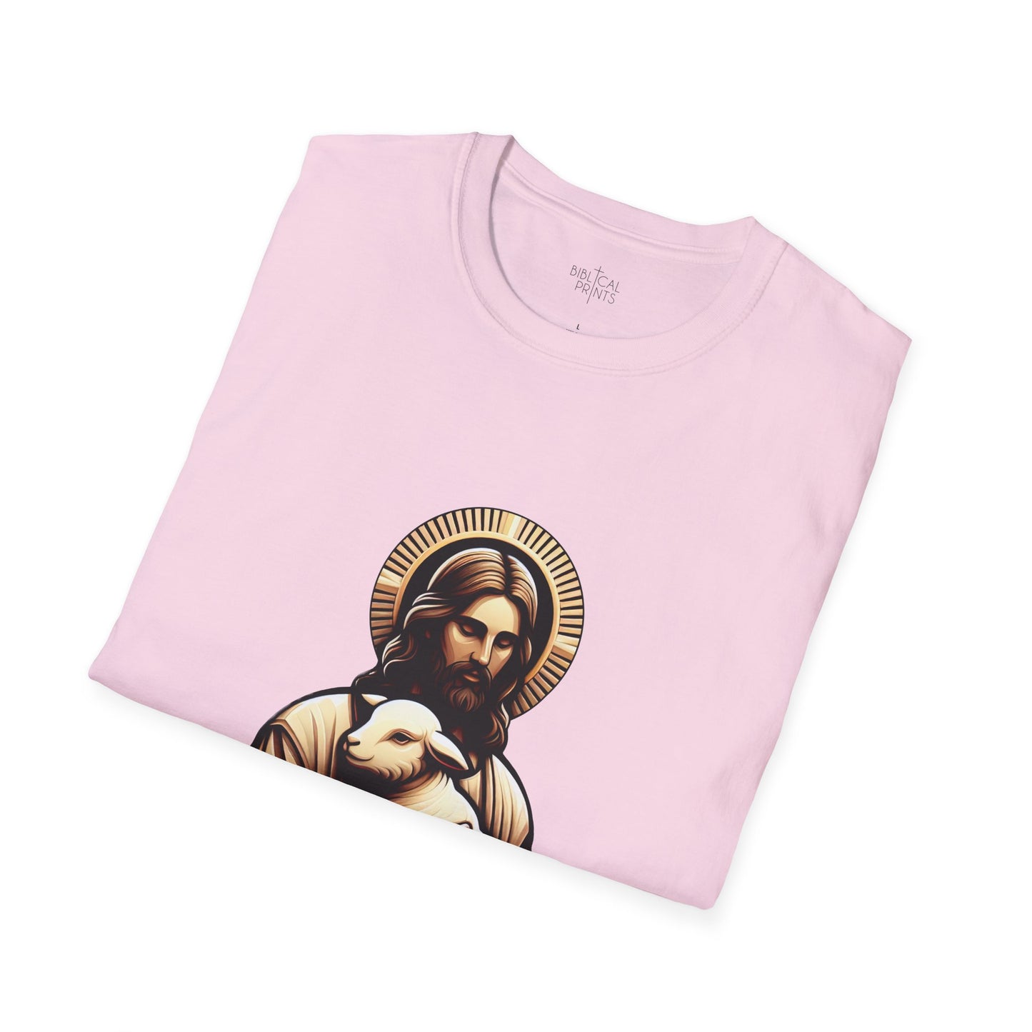 Jesus Christ and the Lamb T-Shirt | Unisex Softstyle - Biblical Prints