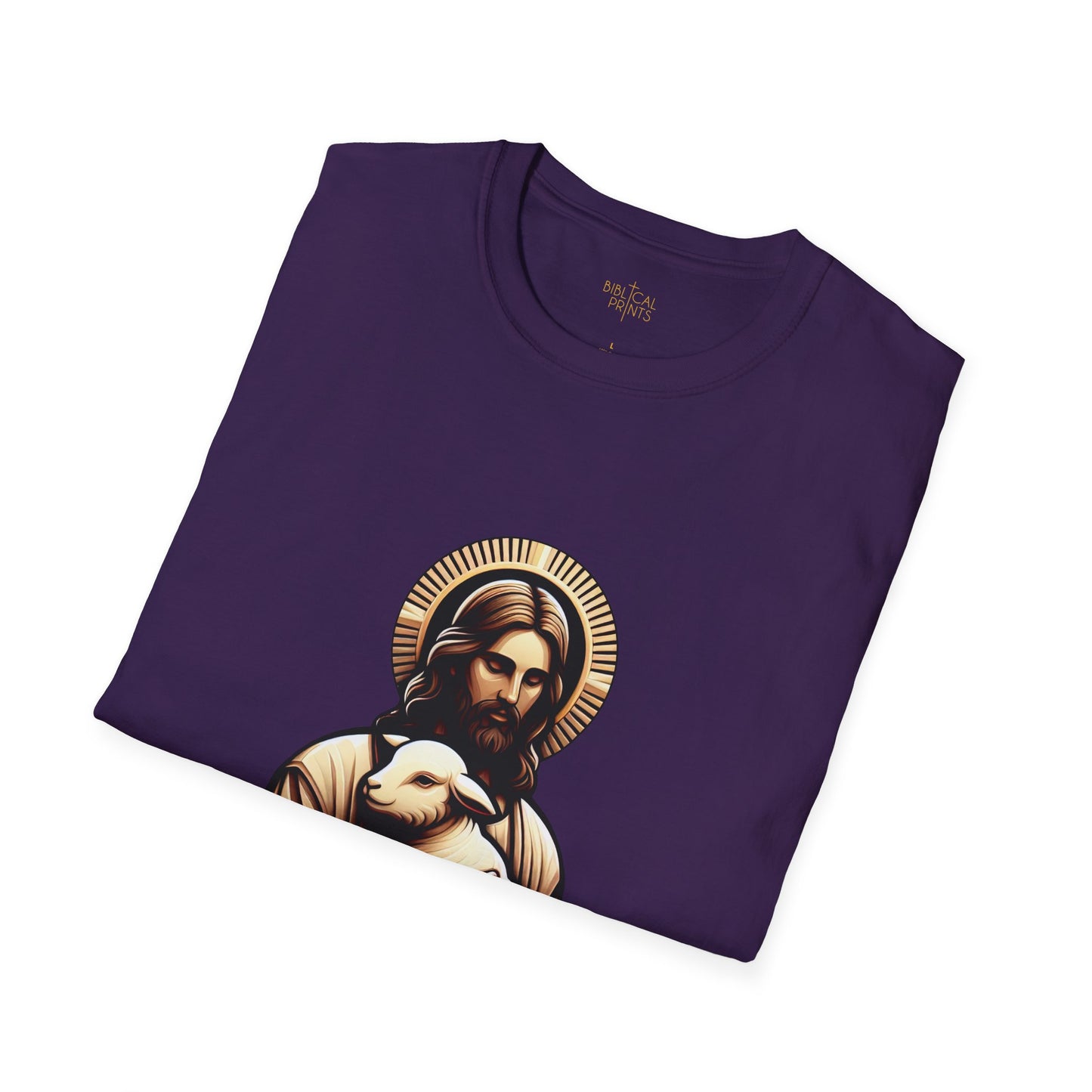 Jesus Christ and the Lamb T-Shirt | Unisex Softstyle - Biblical Prints
