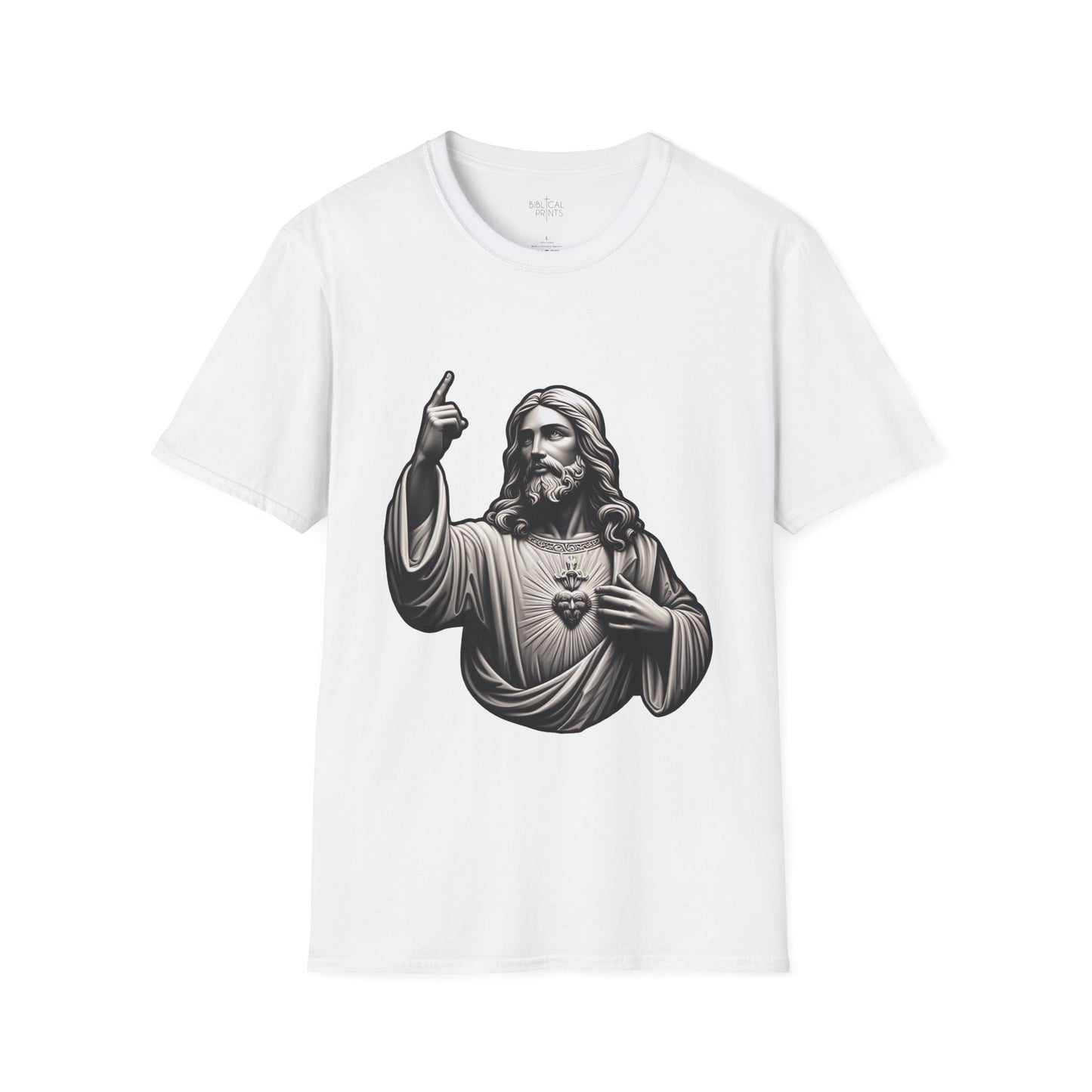 Jesus Christ Figure T-Shirt | Unisex Softstyle - Biblical Prints