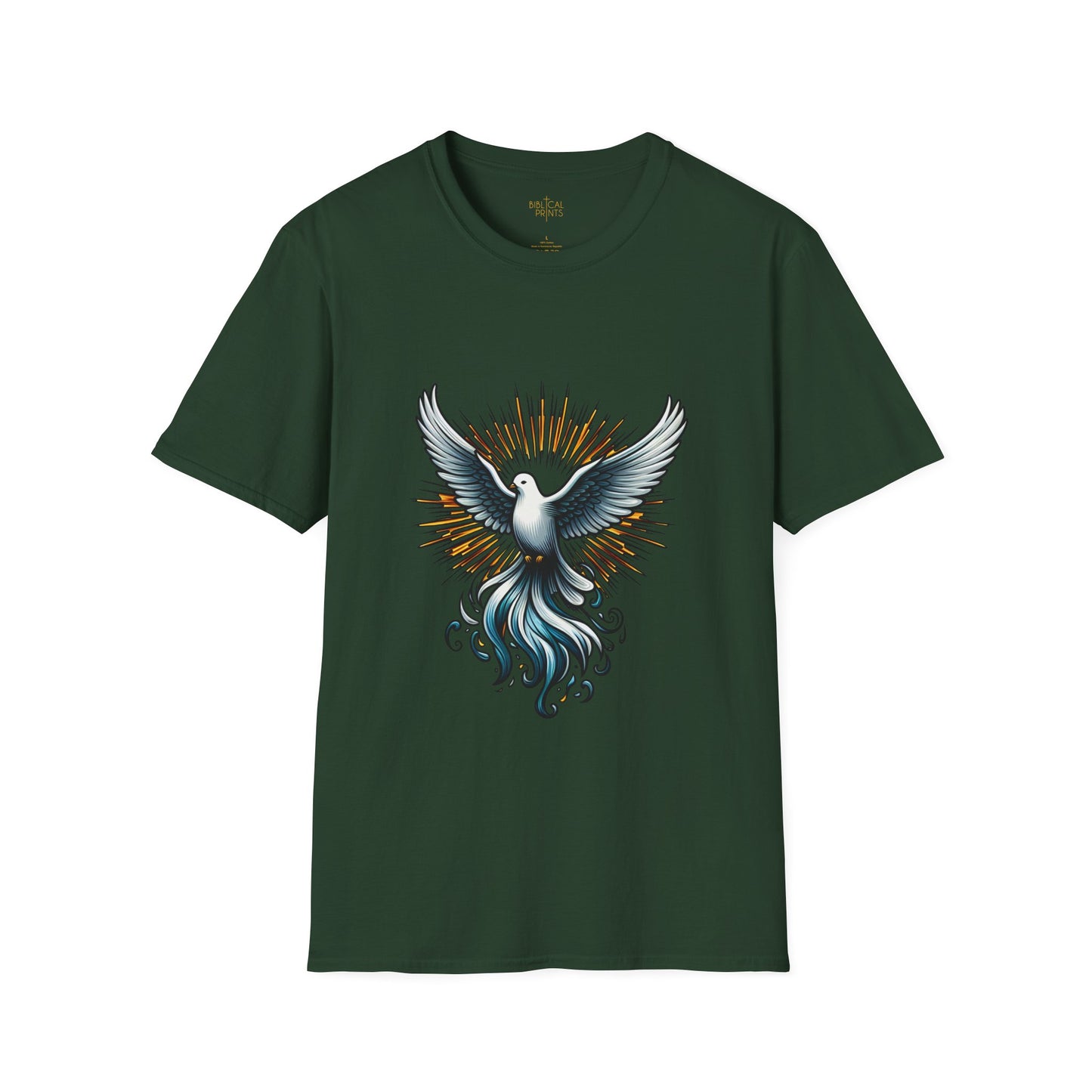 Holy Spirit Dove T-Shirt | Unisex Softstyle - Biblical Prints