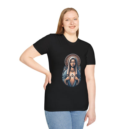 Holy Mary T-Shirt | Unisex Softstyle - Biblical Prints