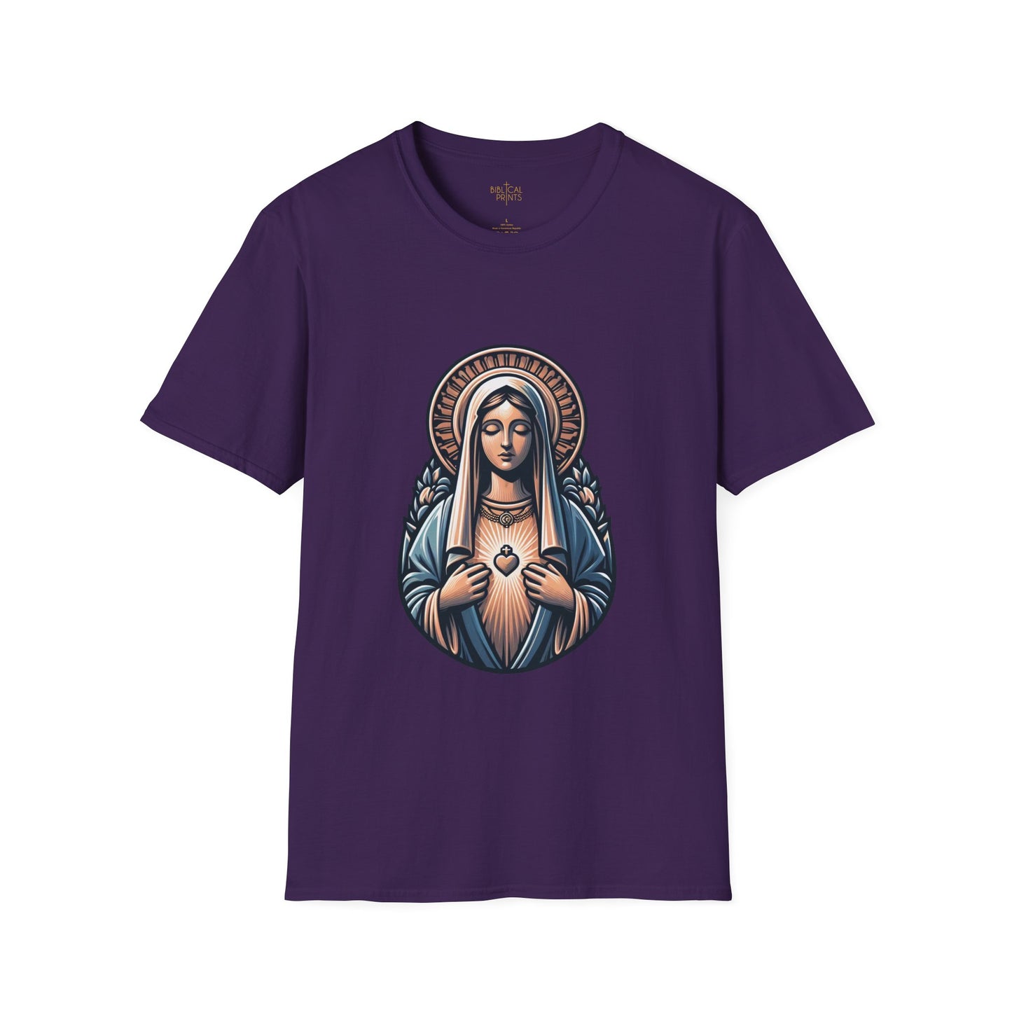Holy Mary T-Shirt | Unisex Softstyle - Biblical Prints