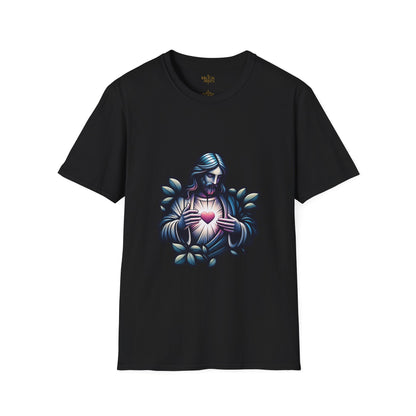 Jesus Christ Sacred Heart T-Shirt | Unisex Softstyle