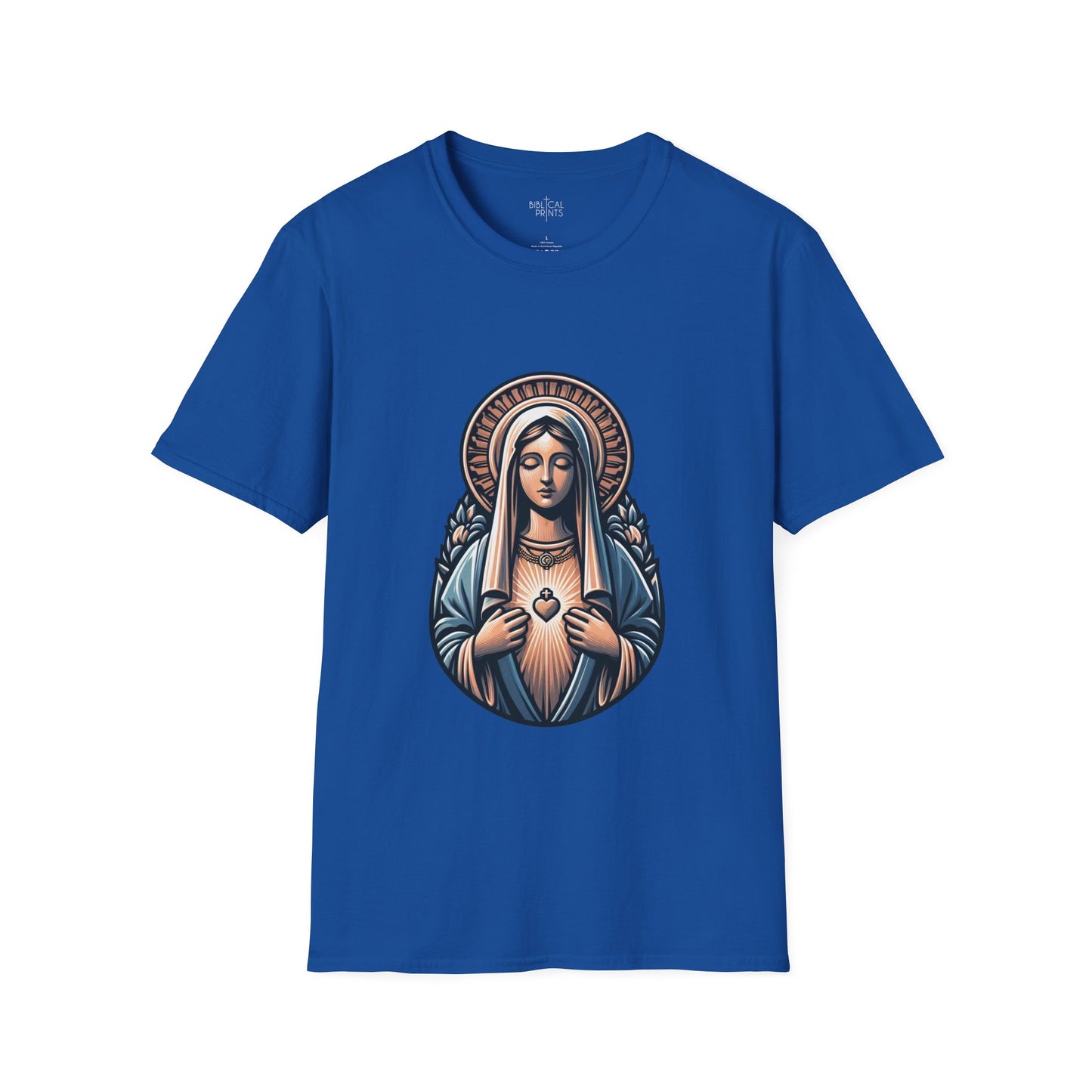Holy Mary T-Shirt | Unisex Softstyle - Biblical Prints
