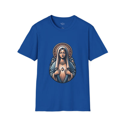 Holy Mary T-Shirt | Unisex Softstyle - Biblical Prints