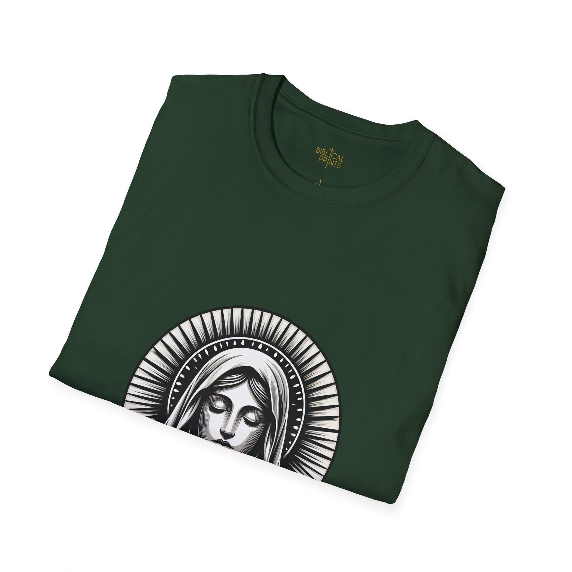 Holy Mary T-Shirt | Unisex Softstyle - Biblical Prints