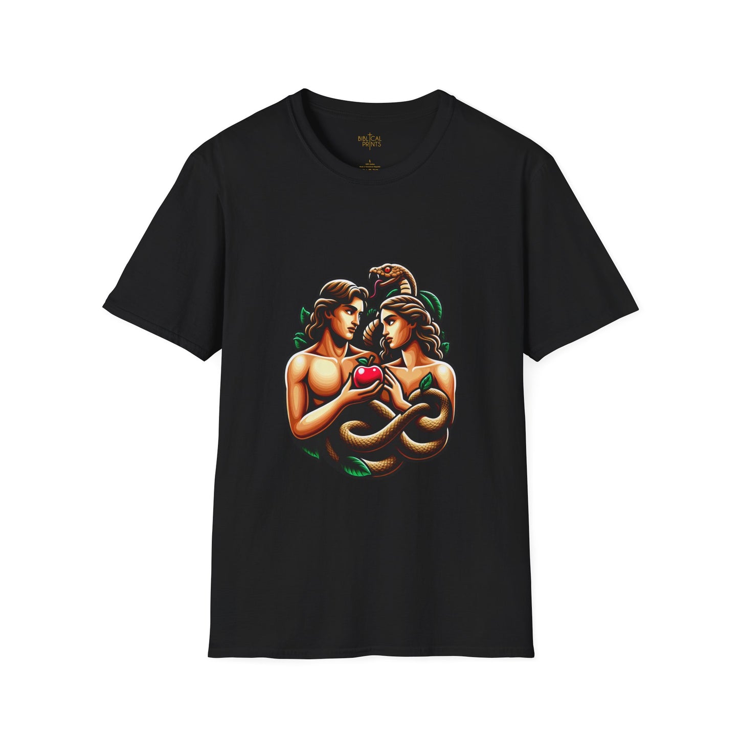 Adam and Eve next to the sin T-Shirt | Unisex Softstyle - Biblical Prints