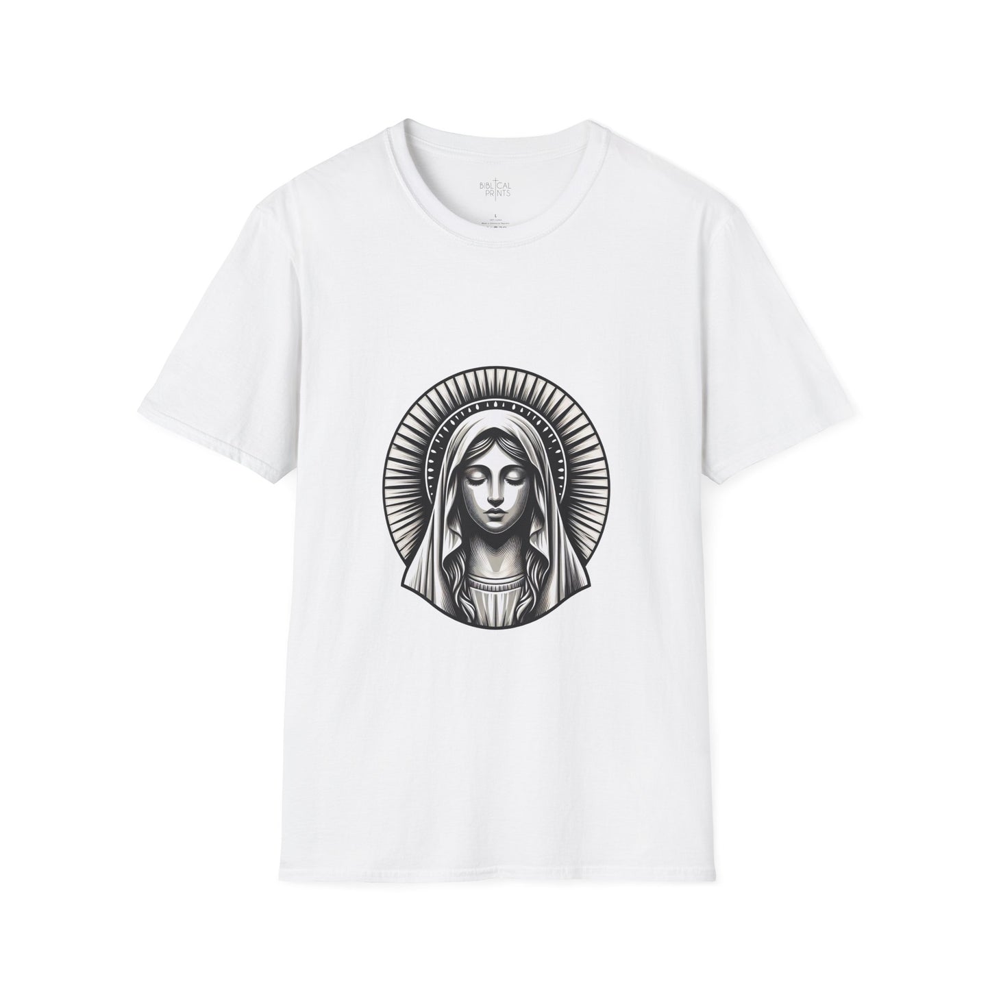 Holy Mary T-Shirt | Unisex Softstyle - Biblical Prints