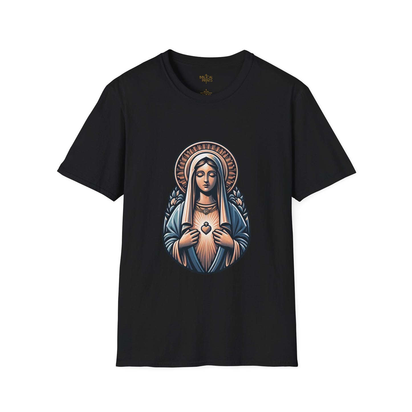 Holy Mary T-Shirt | Unisex Softstyle - Biblical Prints
