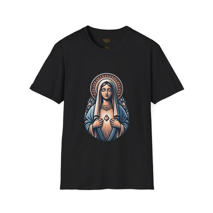 Holy Mary T-Shirt | Unisex Softstyle - Biblical Prints