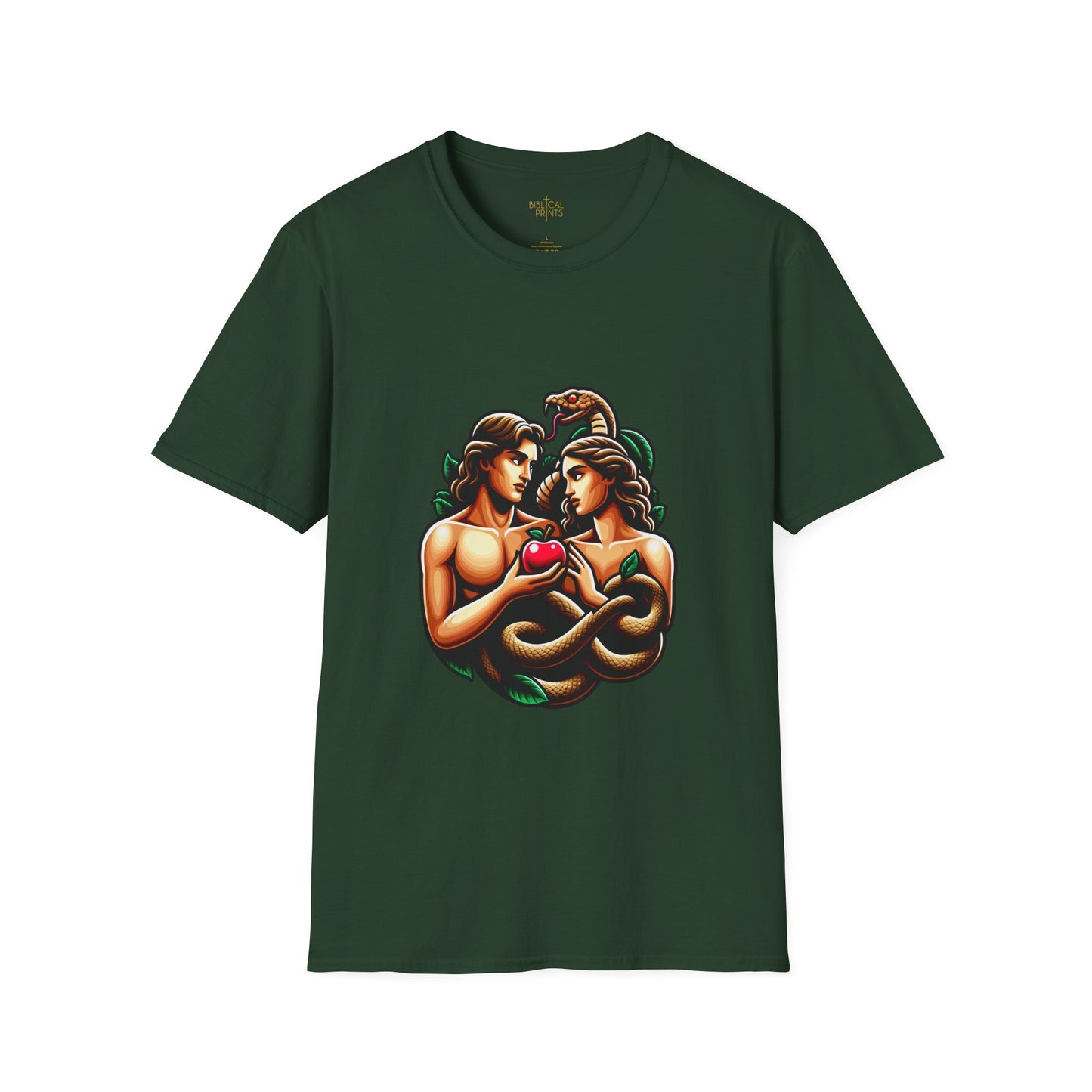 Adam and Eve next to the sin T-Shirt | Unisex Softstyle - Biblical Prints