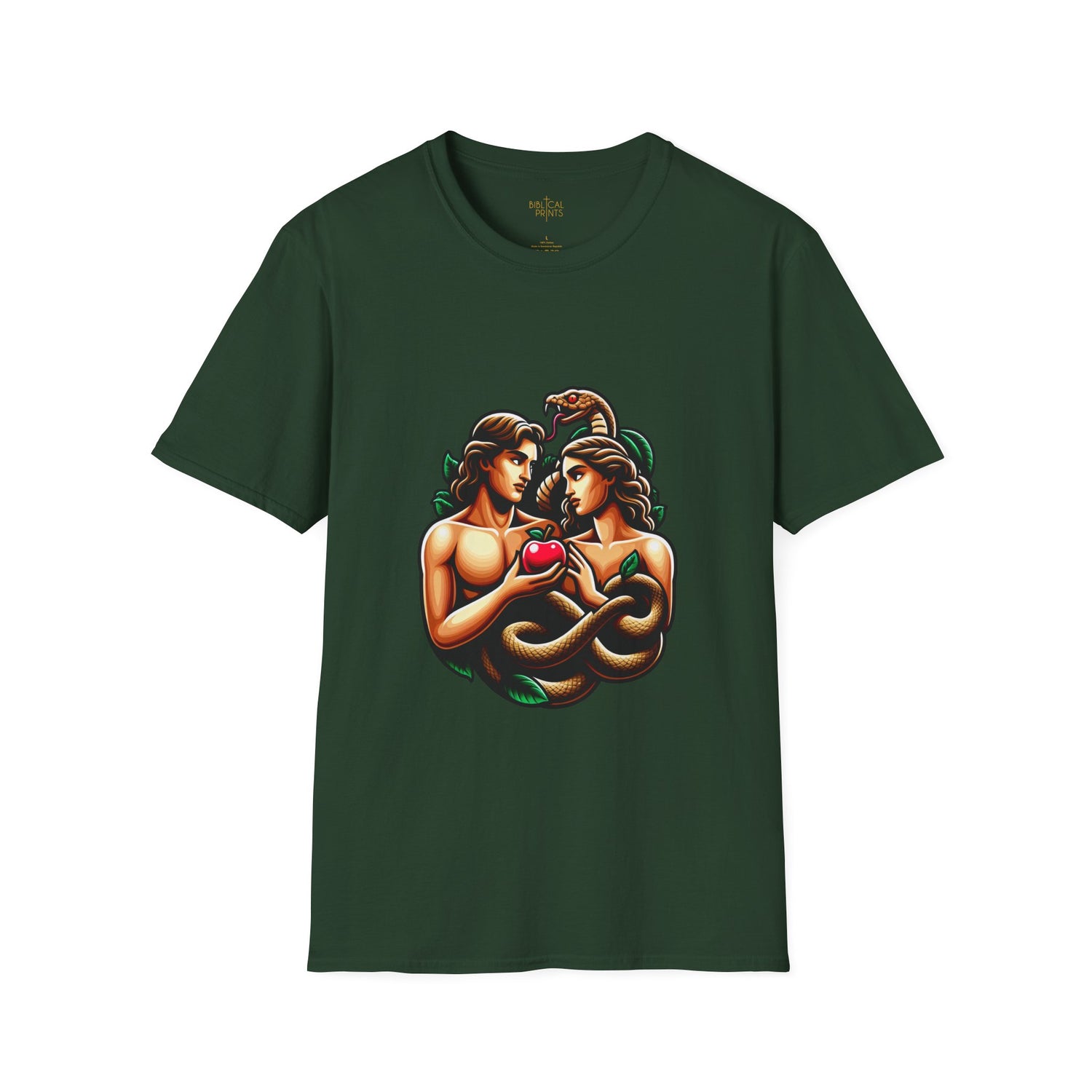 Adam and Eve next to the sin T-Shirt | Unisex Softstyle - Biblical Prints
