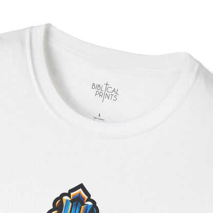 Christian cross with Heart T-Shirt | Unisex Softstyle - Biblical Prints