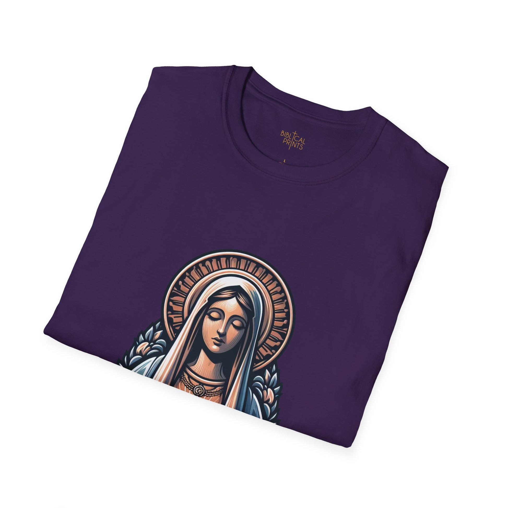 Holy Mary T-Shirt | Unisex Softstyle - Biblical Prints