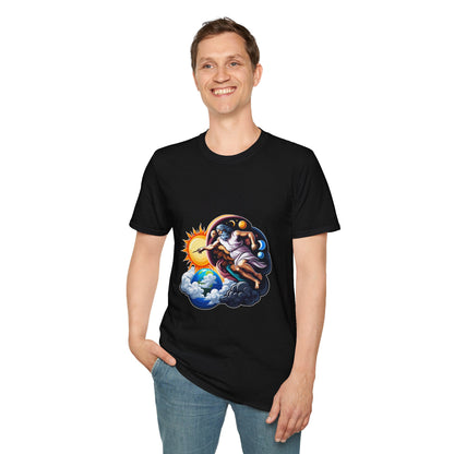 God creates Day and Night T-Shirt | Unisex Softstyle - Biblical Prints
