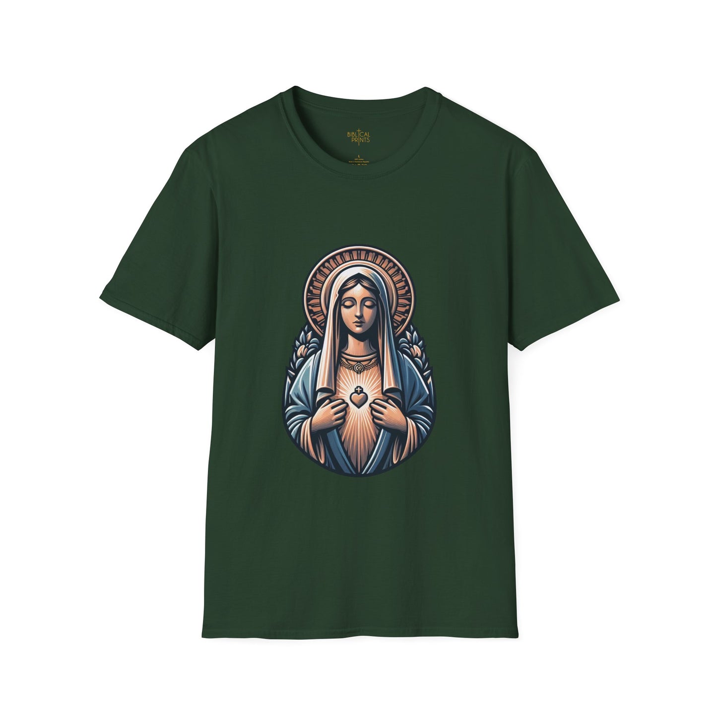 Holy Mary T-Shirt | Unisex Softstyle - Biblical Prints