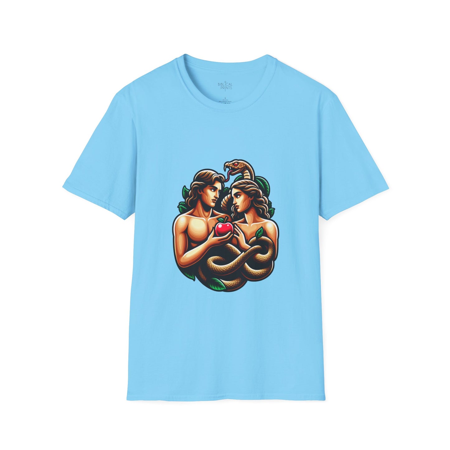 Adam and Eve next to the sin T-Shirt | Unisex Softstyle - Biblical Prints