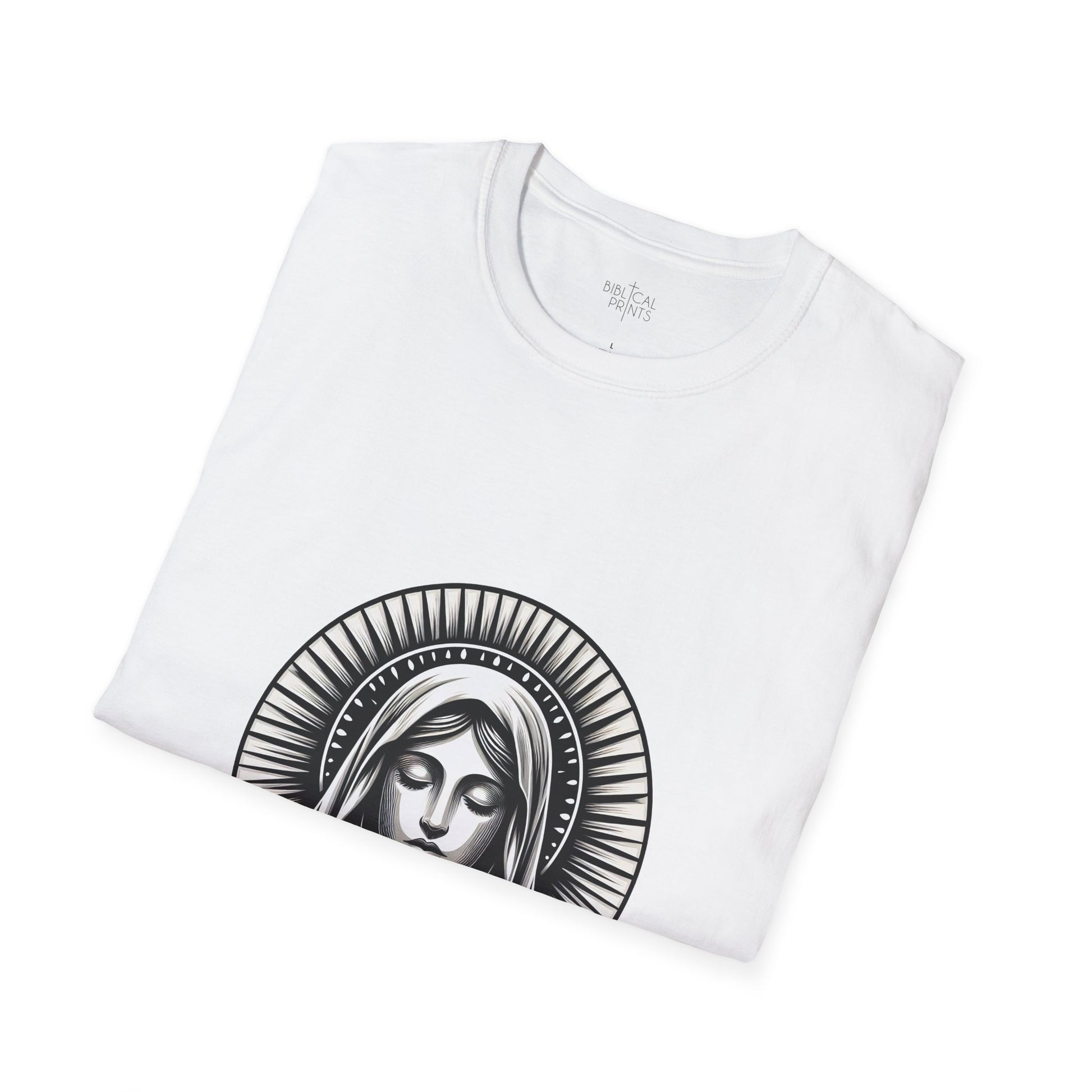 Holy Mary T-Shirt | Unisex Softstyle - Biblical Prints