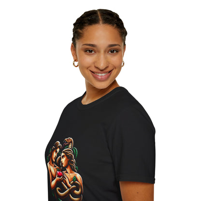 Adam and Eve next to the sin T-Shirt | Unisex Softstyle - Biblical Prints