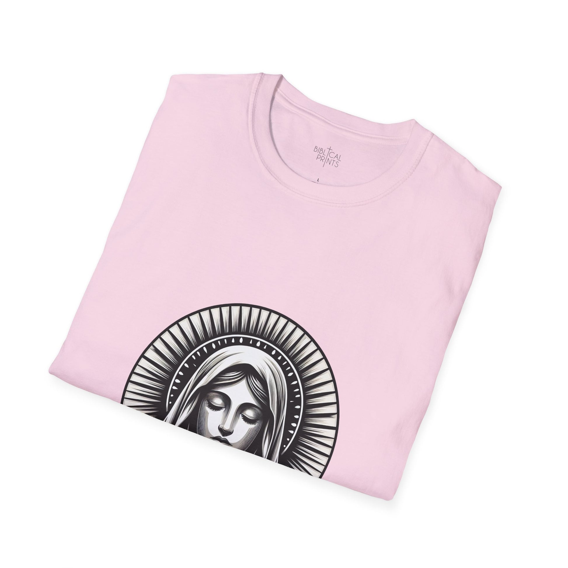Holy Mary T-Shirt | Unisex Softstyle - Biblical Prints