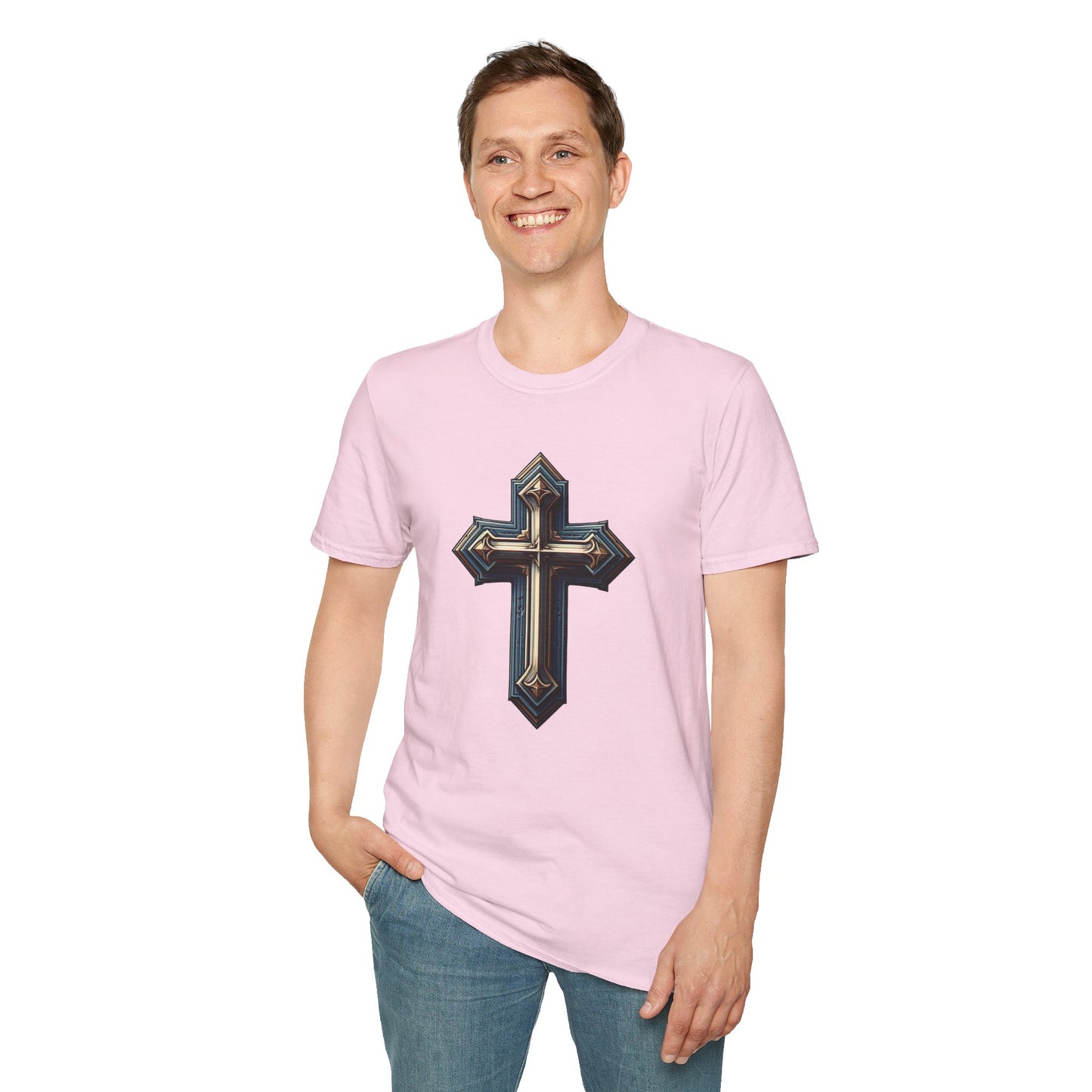 Christian cross T-Shirt | Unisex Softstyle - Biblical Prints