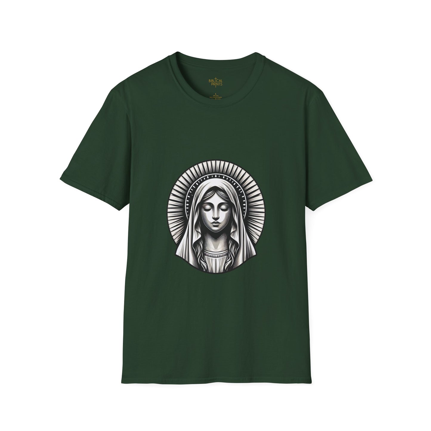 Holy Mary T-Shirt | Unisex Softstyle - Biblical Prints
